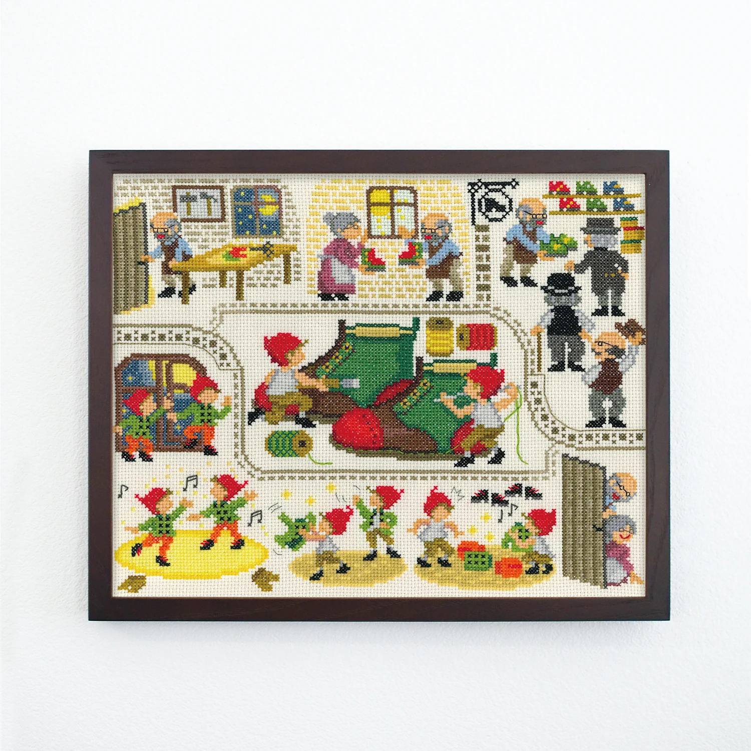 OLY-K7596 Olimpass Embroidery Kit Dwarf Shoe Shop (Set)