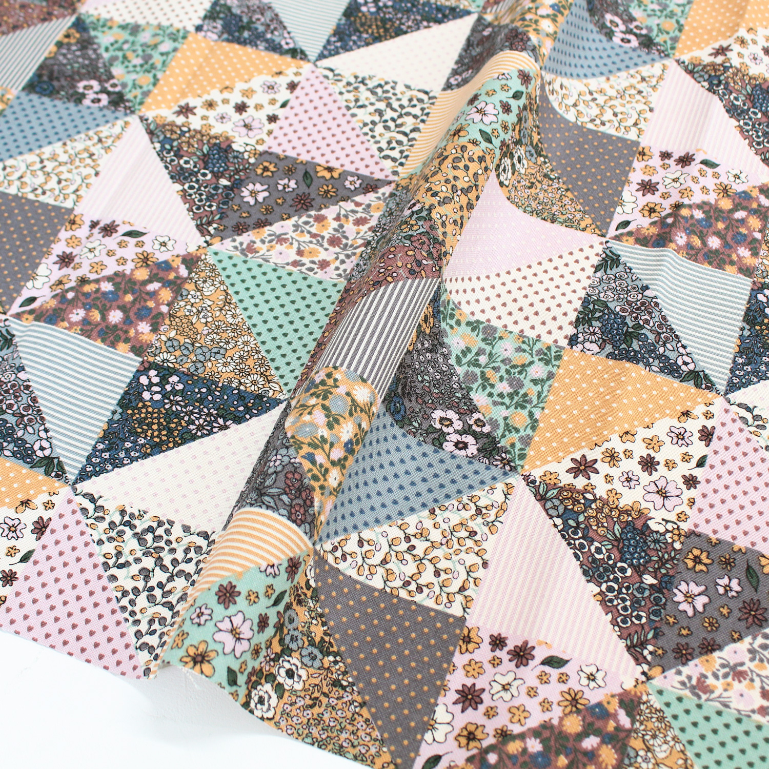 BB1224-655 Patchwork Oxford Fabric, Digital Print, Imported from the Netherlands, 140cm 1m/unit(m)