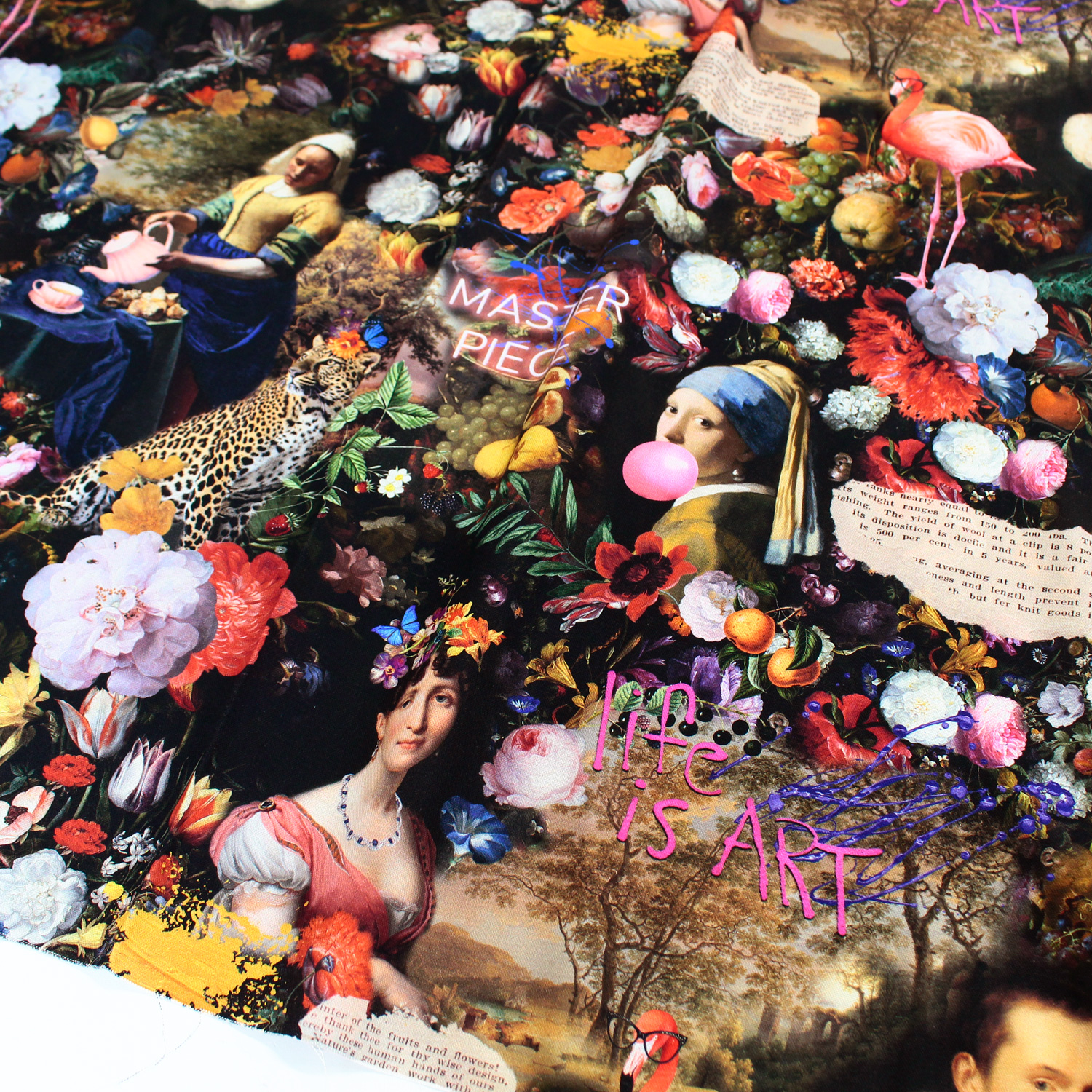 BB1464-655 Masterpiece Pop Oxford Fabric, Digital Print, Imported from the Netherlands, 140cm 1m/unit(m)