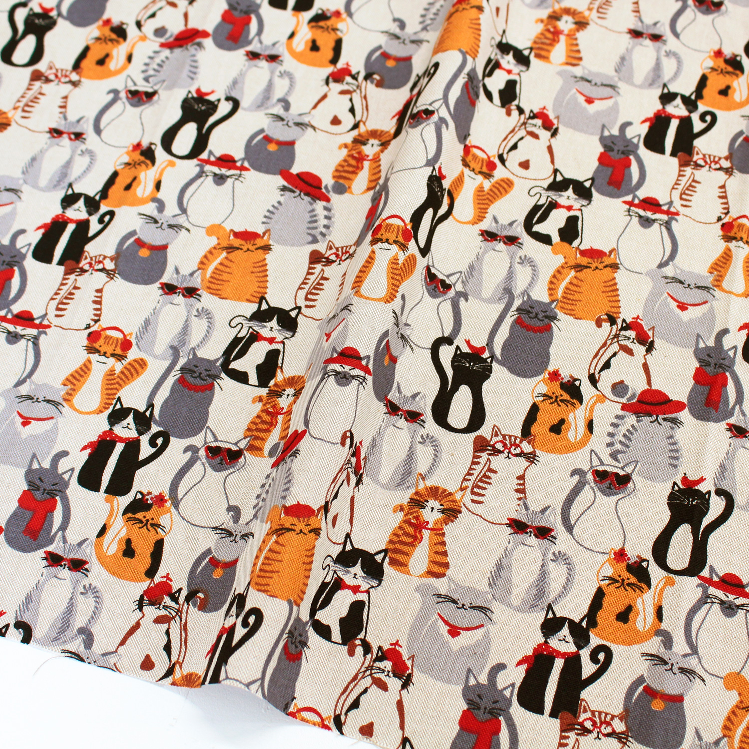 BB2177-575 The Aristocats Oxford Fabric, Digital Print, Imported from the Netherlands, 140cm Wide, 1m/unit (m)