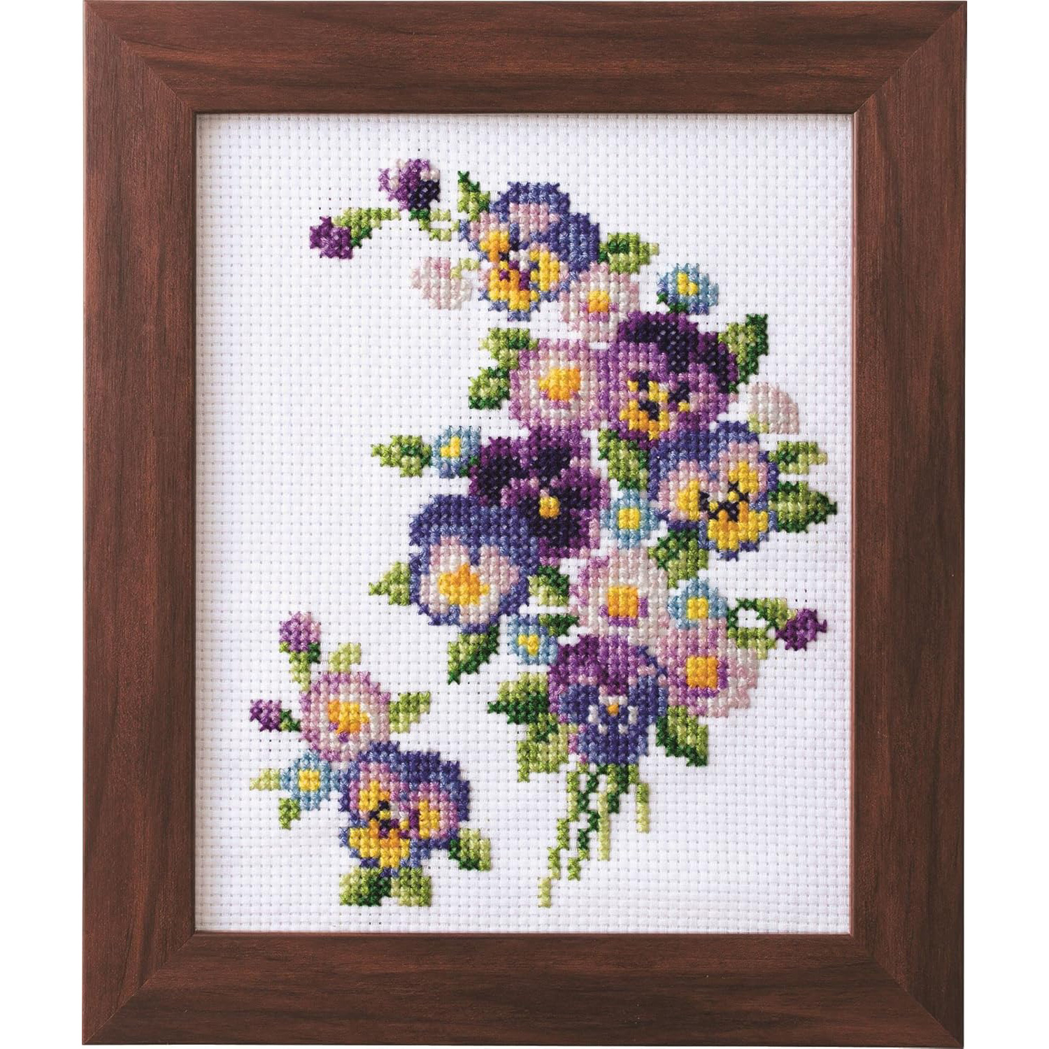 CSK522202 LECIEN [Lucian] Cosmo Embroidery Kit Flower Arrangement to Color the Seasons Pansies and Daisies (Pieces)