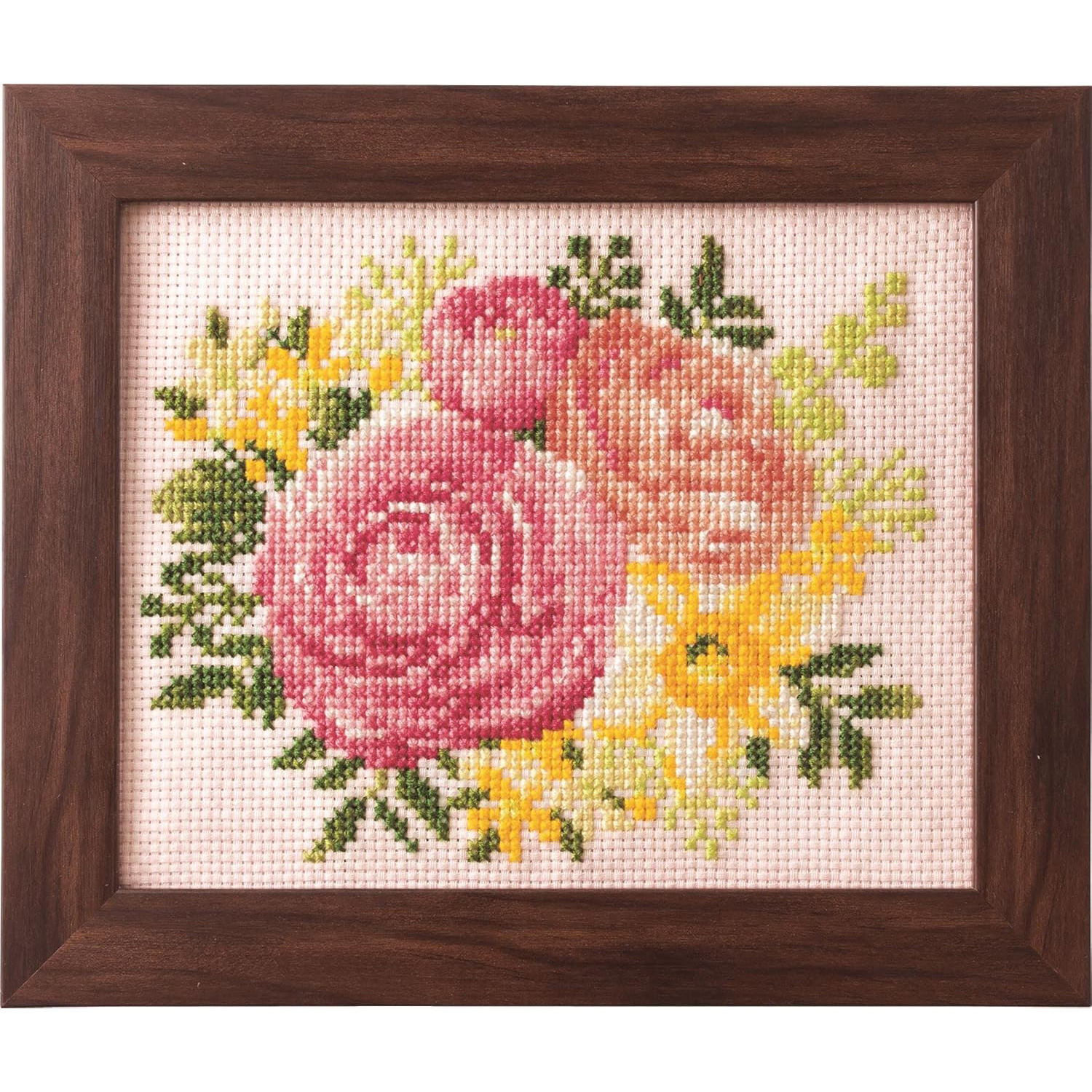 CSK522204 LECIEN [Lucian] Cosmo Embroidery Kit Seasonal Flower Arrangement Ranunculus and Daffodil (Pieces)