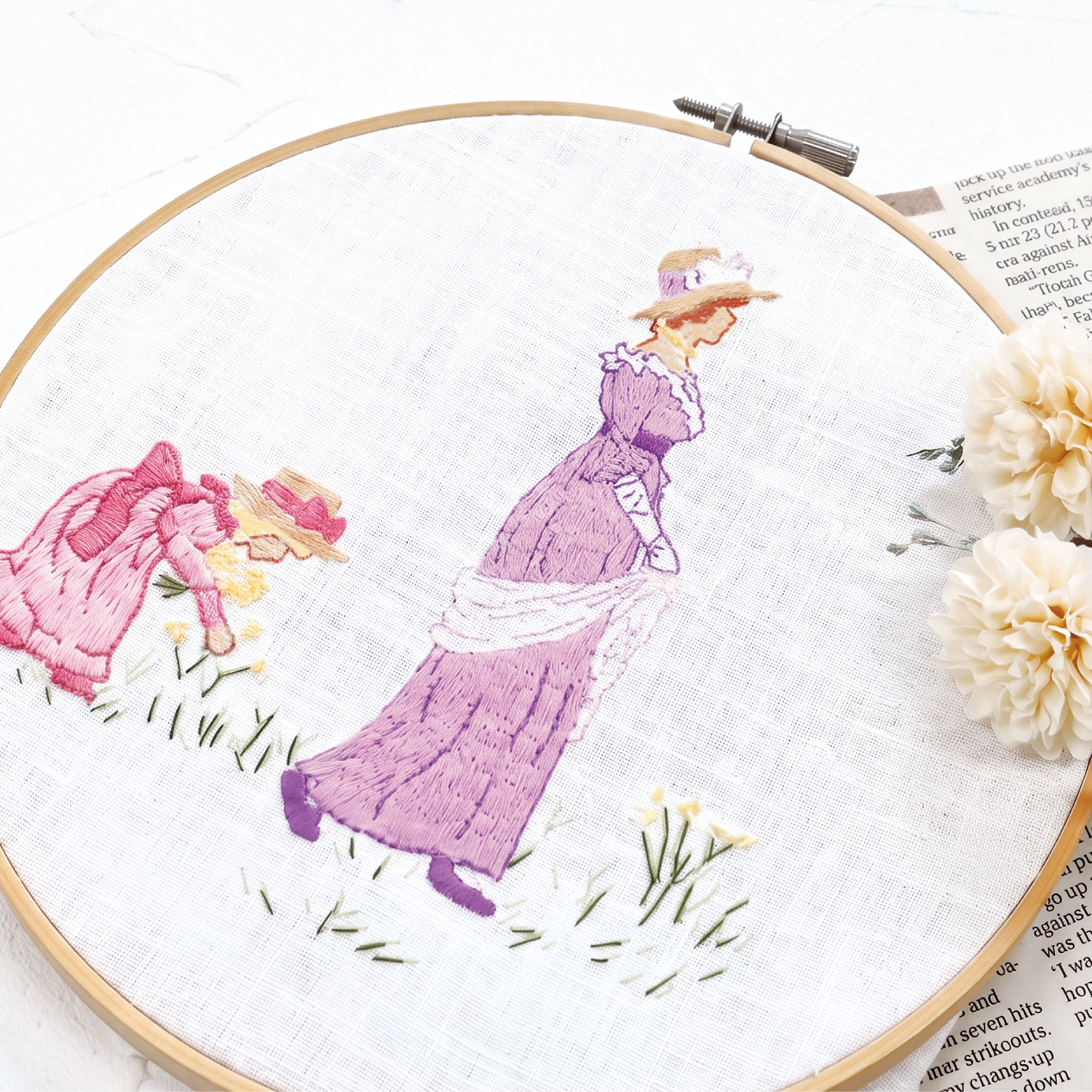 REC3197 Kate Greenaway-ケイトグリナウェイ- 刺繍図案 レシピ (枚)