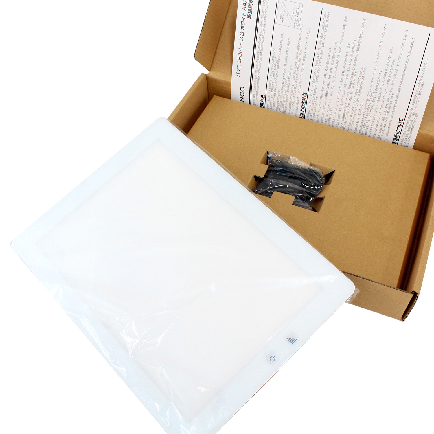 BN33367 VANCO BANCO LED Trace Stand White A4 (pcs)