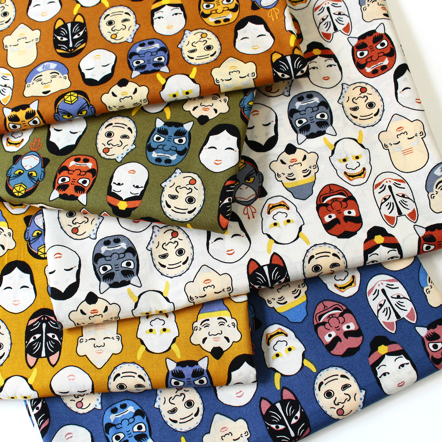 AS5030-1 Mask Japanese pattern Scare printed fabric 1m/unit (m)