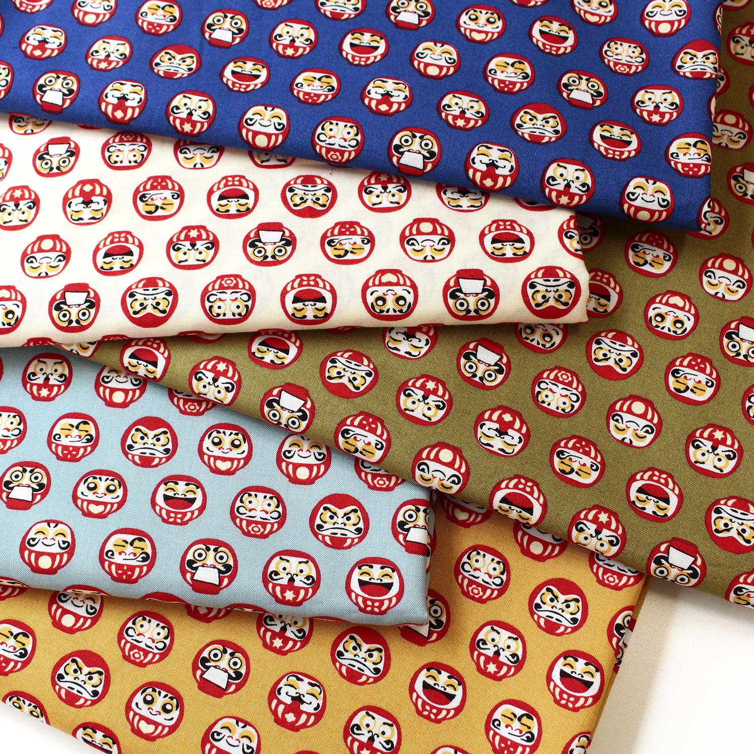 AS5030-3 Daruma Japanese pattern Scare printed fabric 1m/unit (m)