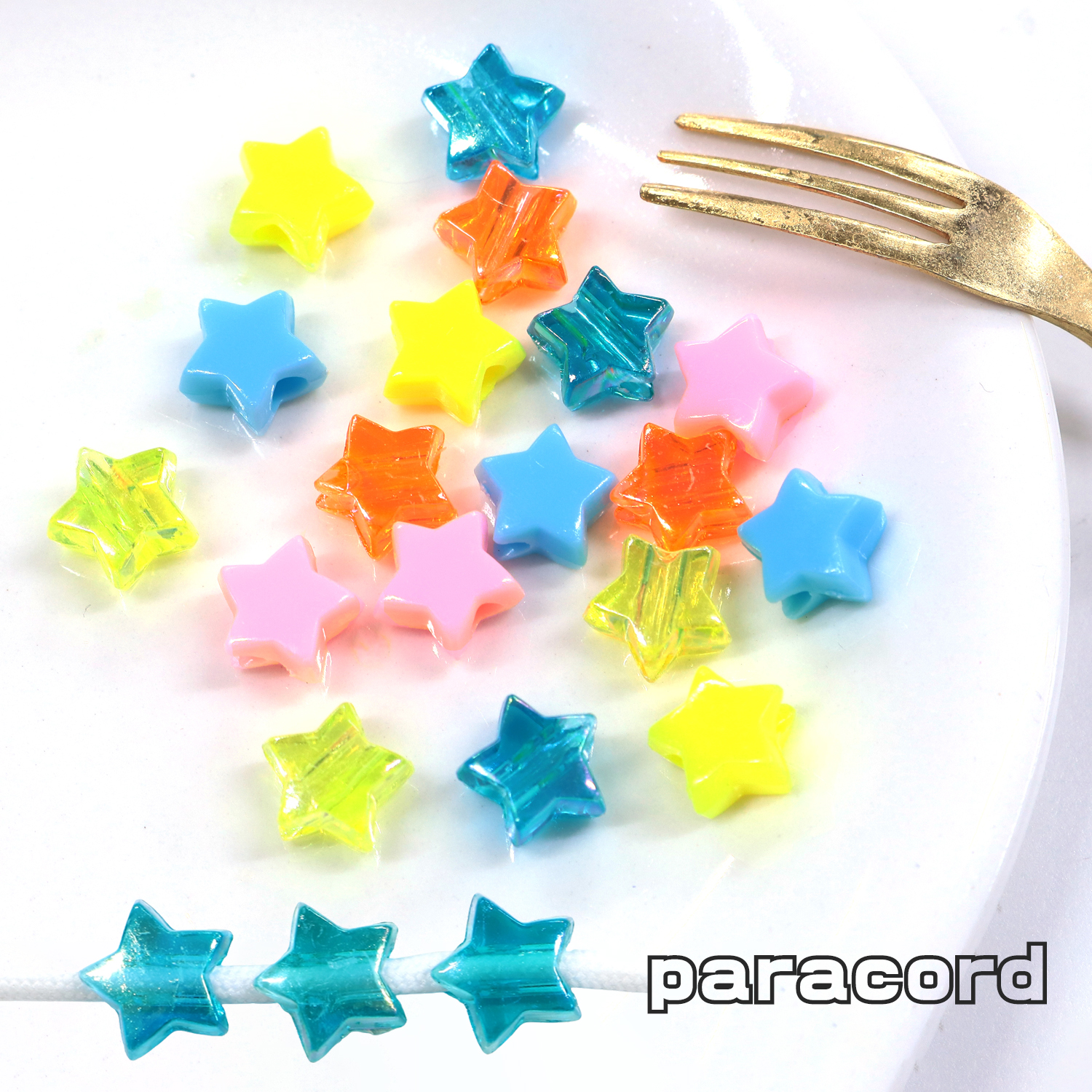 LHB-ST Paracord Beads ,Star Pack of 10 (Bag)