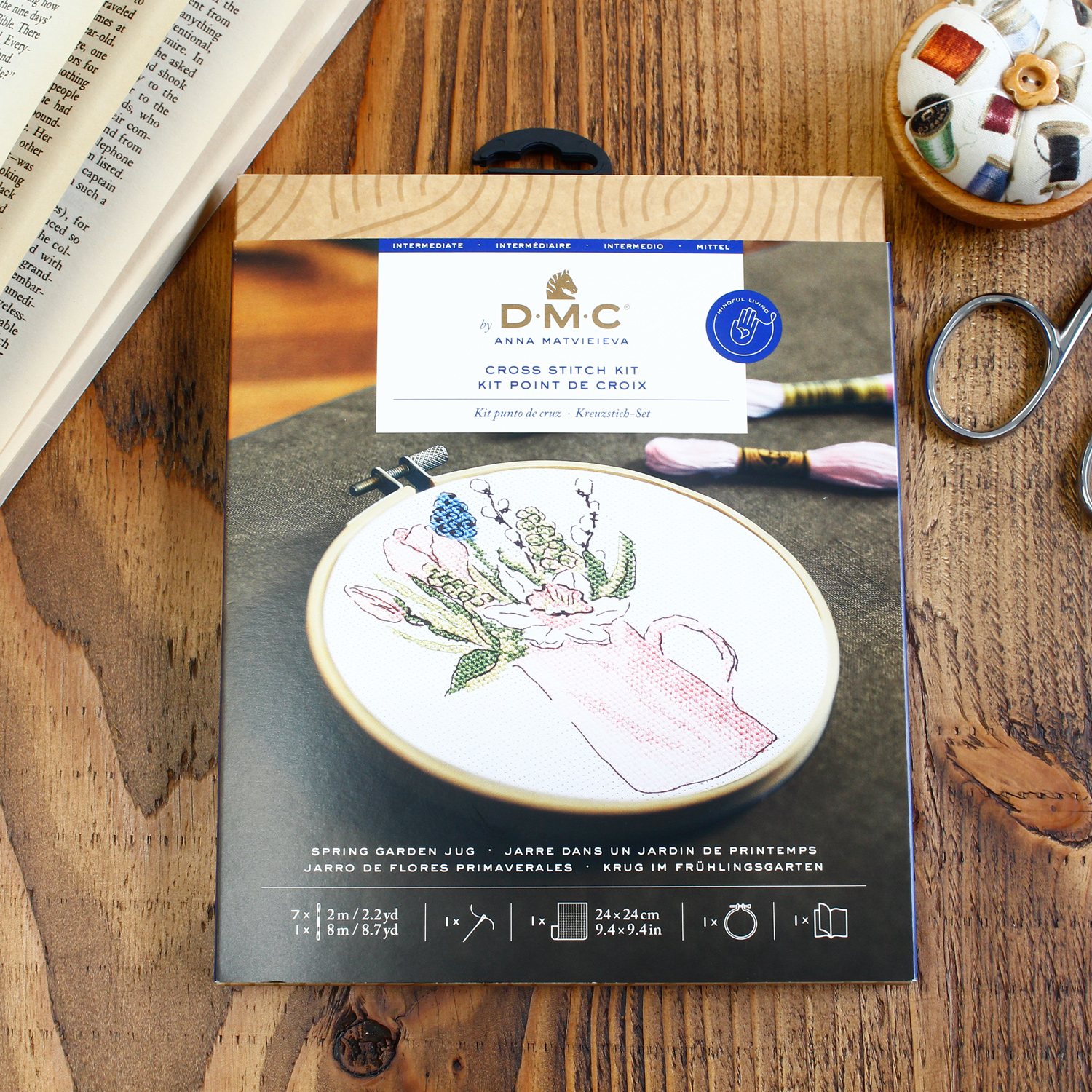 DMC-BK413 DMC Embroidery Kit [ SPRING GARDEN JUG ] (set)