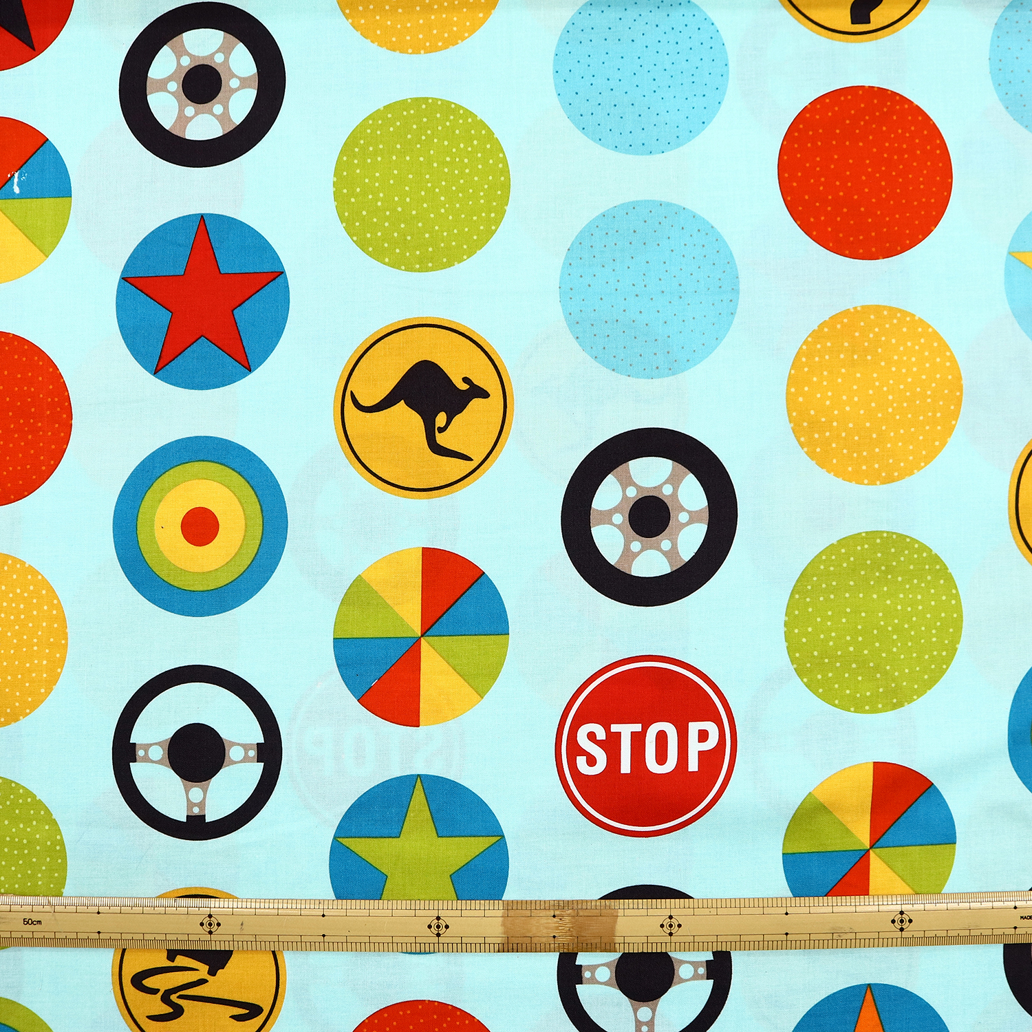 [Web-only, imported fabric special price] ■GENUSA-1 USA printed fabric roll (roll)