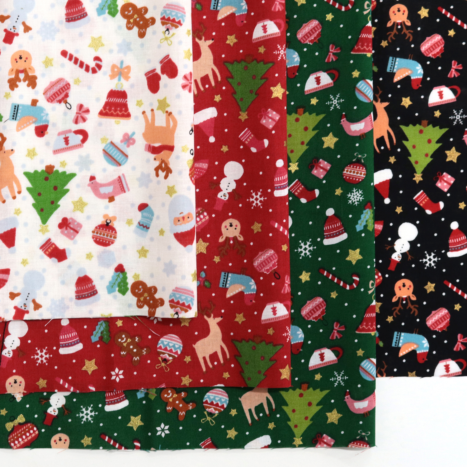AS1225-1 Christmas Motif, Square Print Fabric, 1m/unit (m)