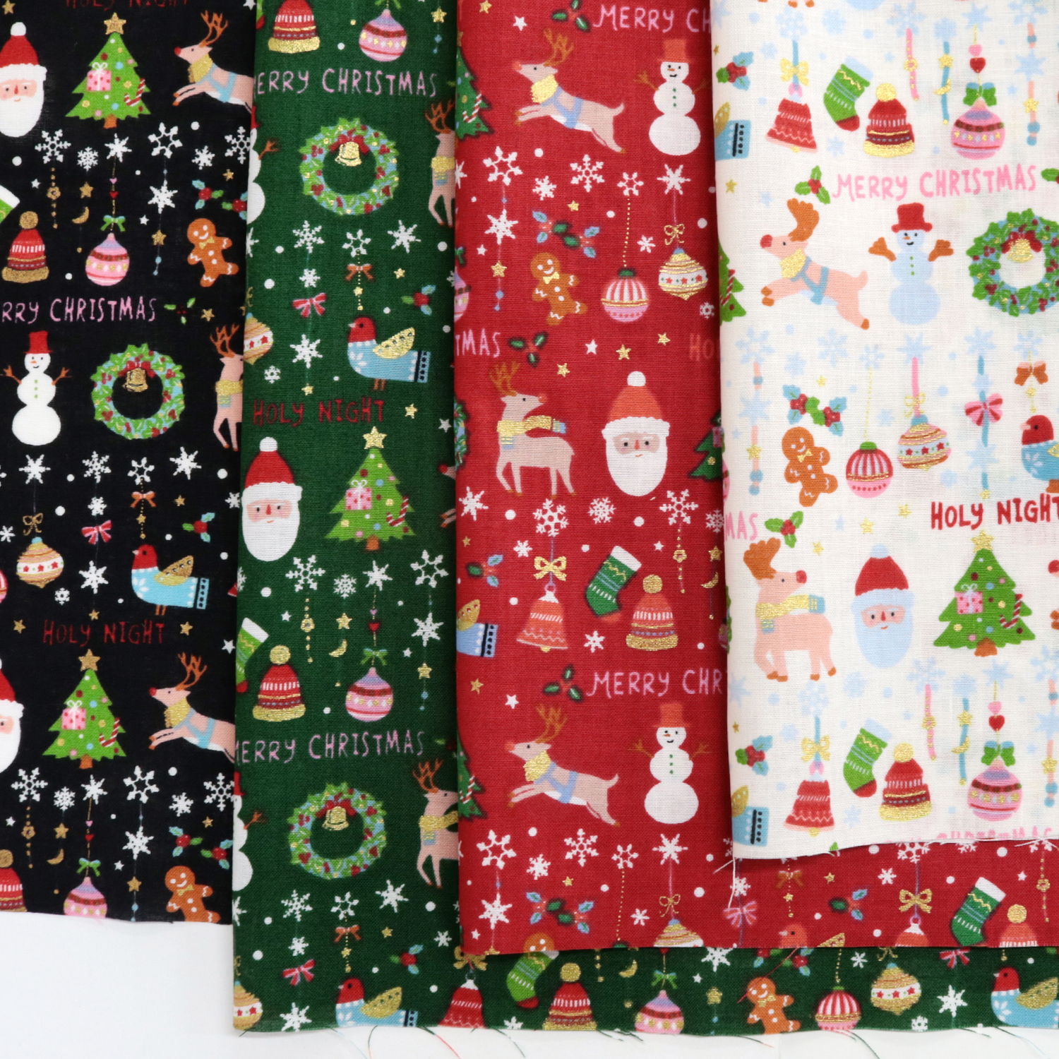 AS1225-2 Christmas Motif, Square Print Fabric, 1m/unit (m)