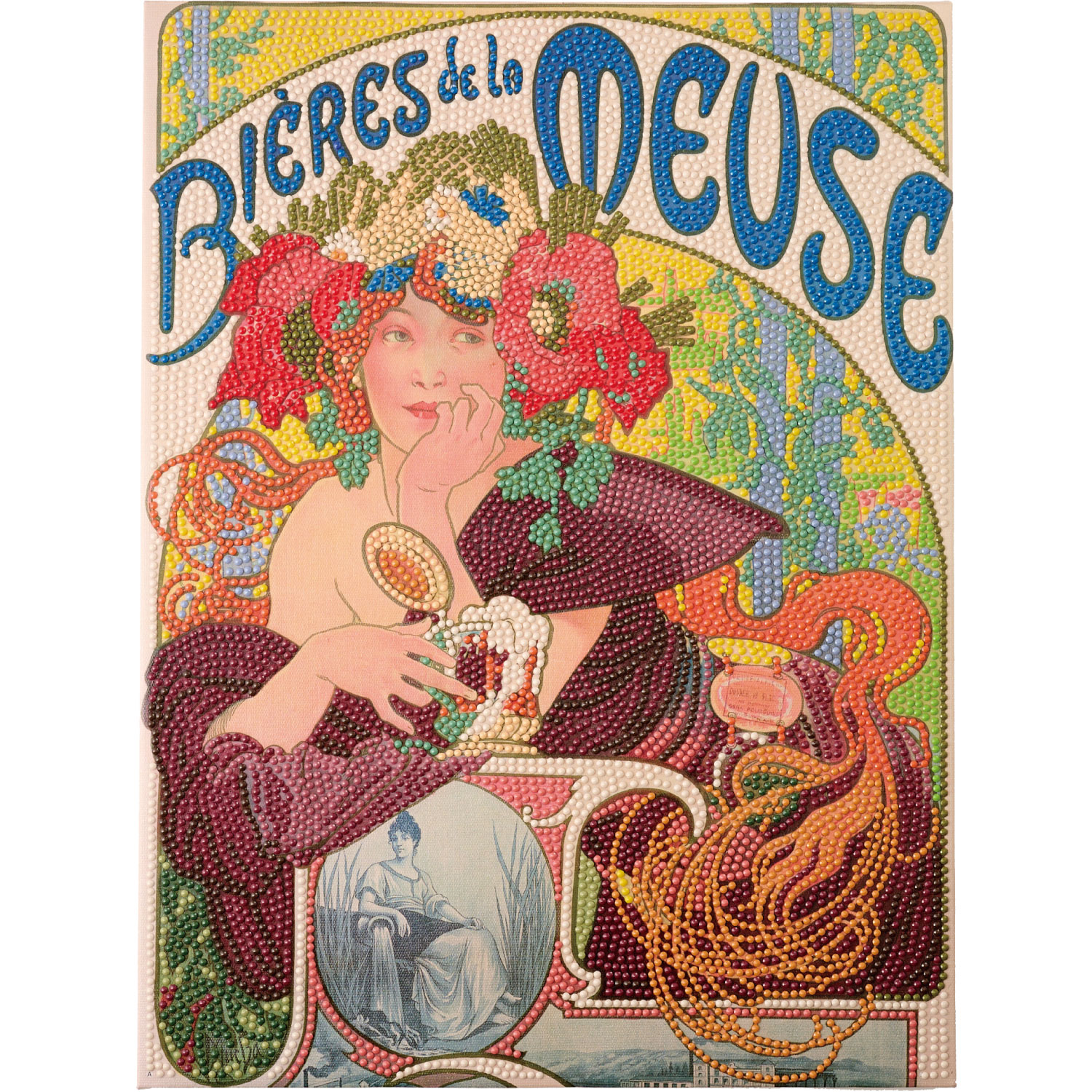 DF34-MC003 Diamond Fix MUCHA Art Collection "Beer on the Moose River" Bead Kit (Box)