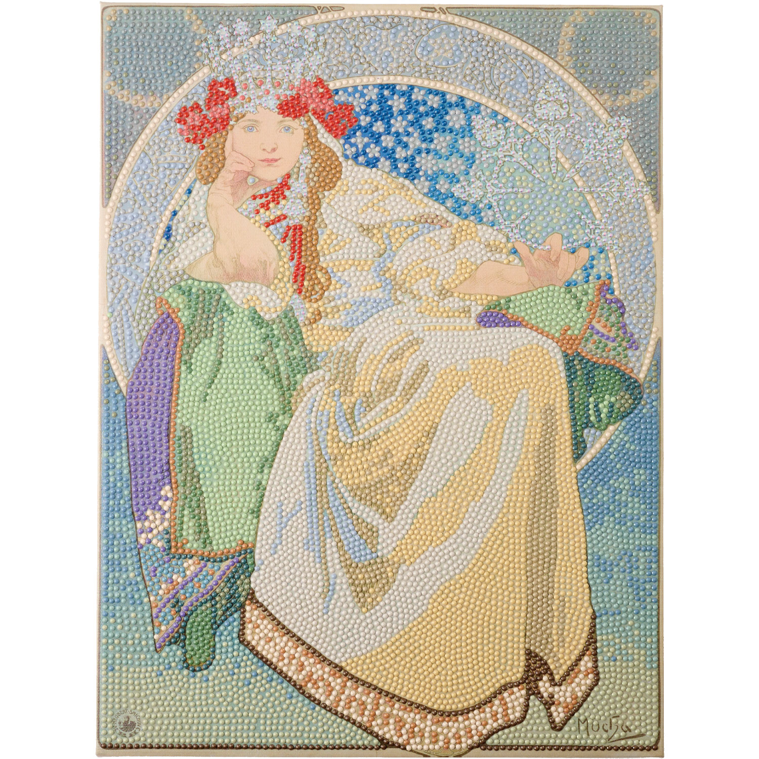 DF34-MC002 Diamond Fix MUCHA Art Collection "Princess Hyacinth" Bead Kit (Box)