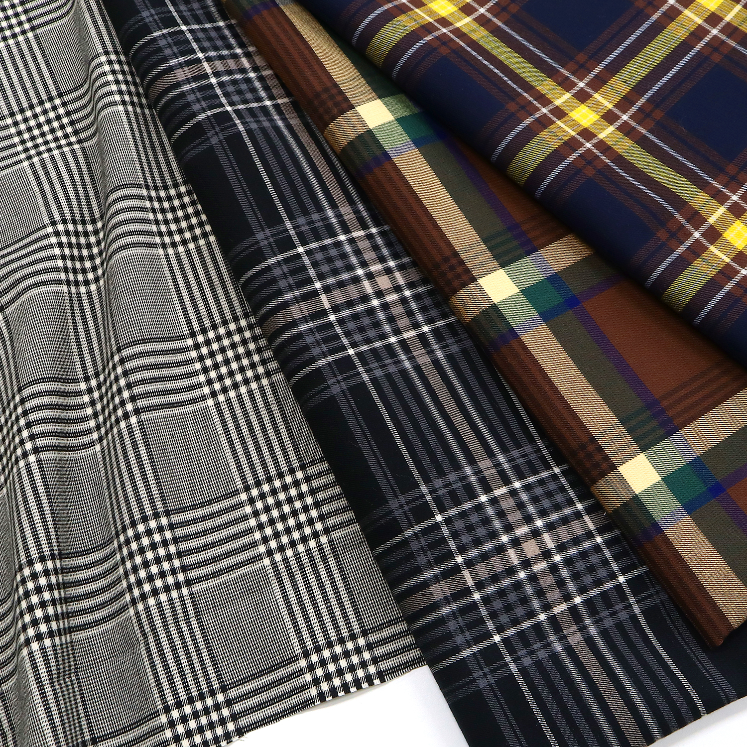 B8849Z Checkered Twill Stretch Fabric 1m/unit (m)