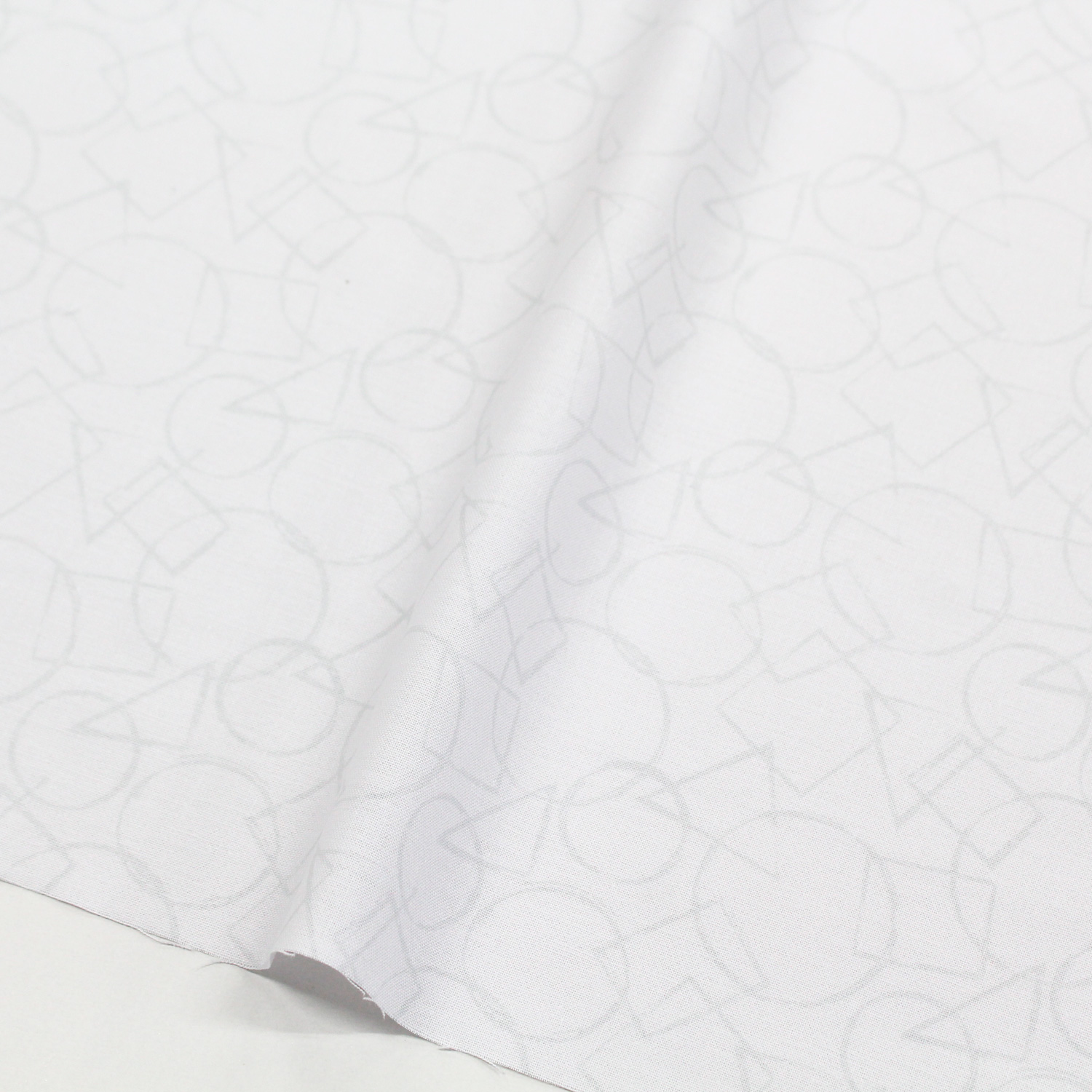 【数量限定】STUDIO-12 Free Sprit フリースピリット 白地 丸三角四角 パッチワーク向け USAプリント シーチング m単位 (m)