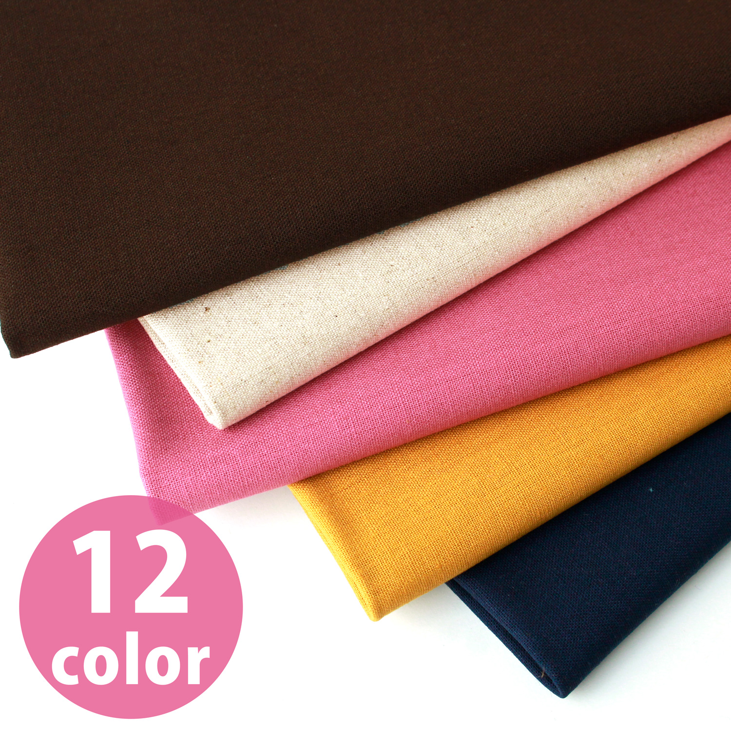 ICH19000-10 Cotton / Linen Canvas Vivid Color 1m/unit (m)