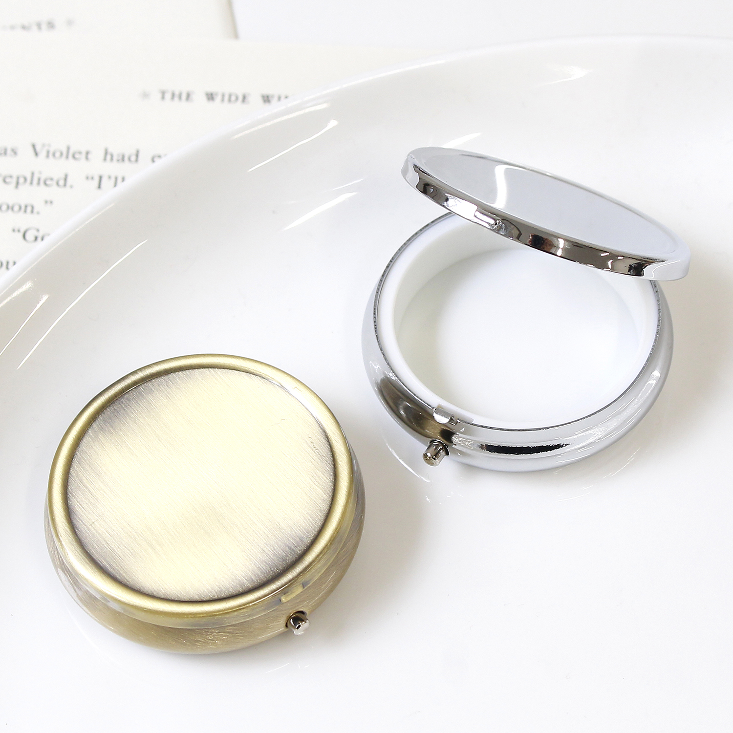 A8-36～37 ピルケース 丸型 鏡なし φ50mm(個)