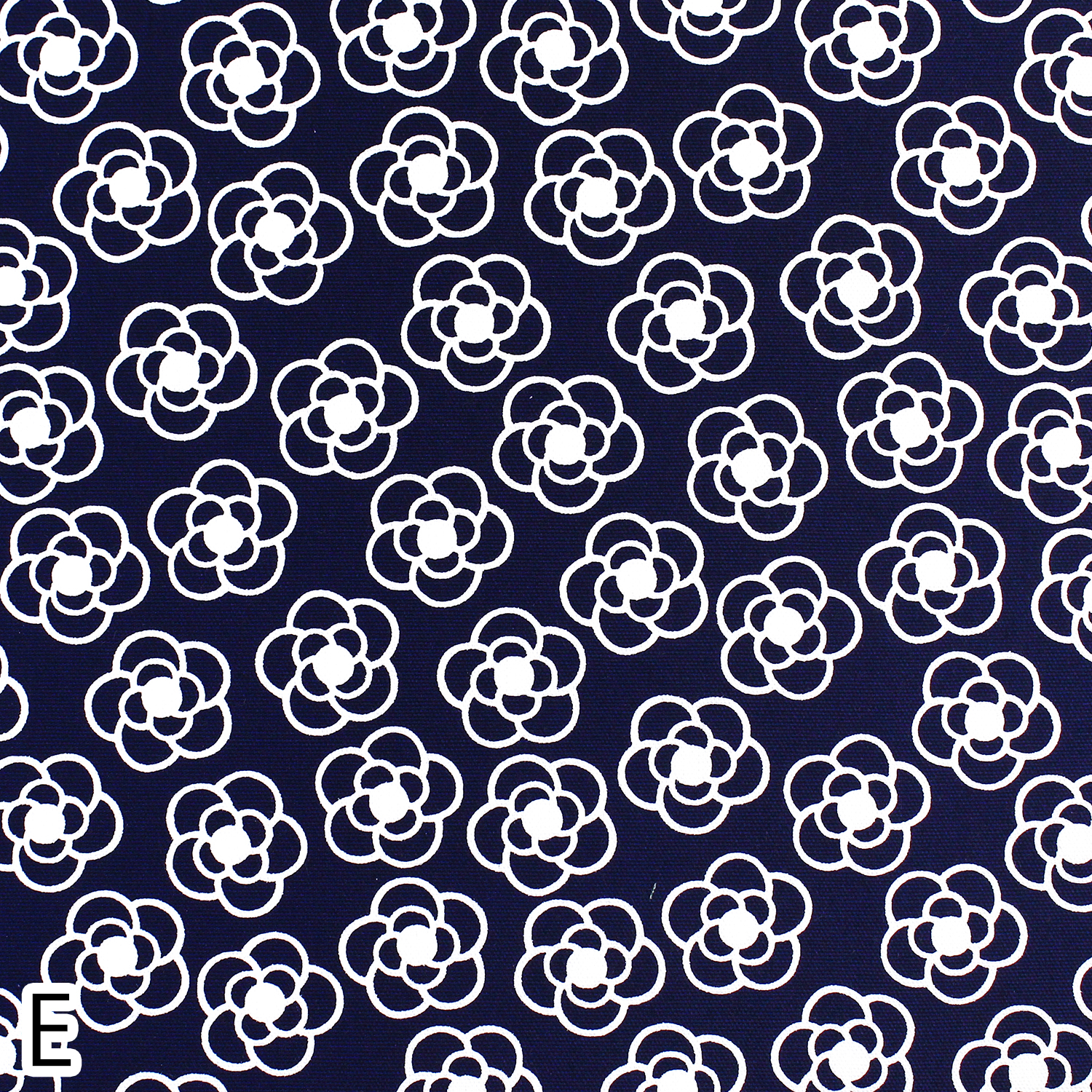 [Web Shop Limited]■ AS1020-19E Scandinavian floral pattern, small line, ox print, width approx. 110cm,  (roll)