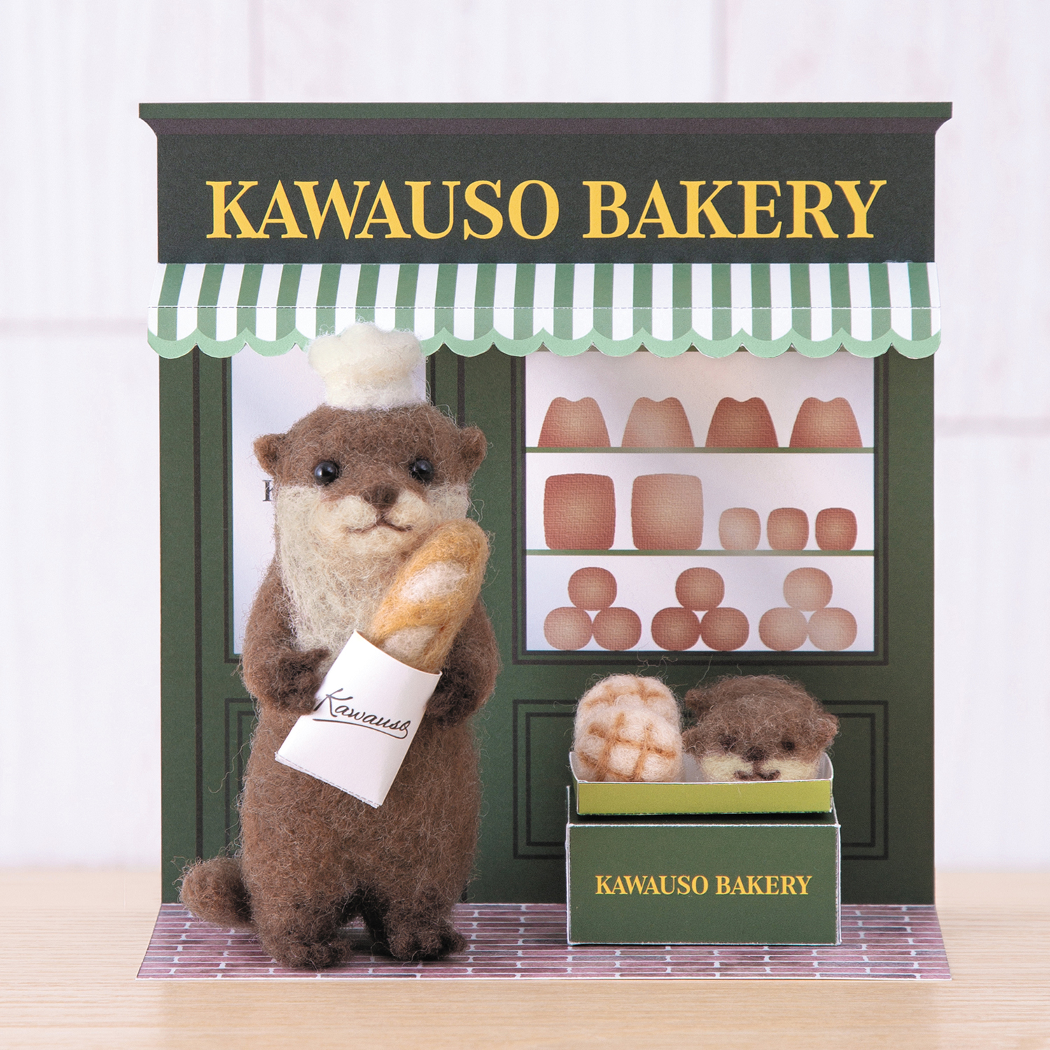 【お取り寄せ・返品不可】H441-654 カワウソベーカリー 羊毛フェルトキット (個)