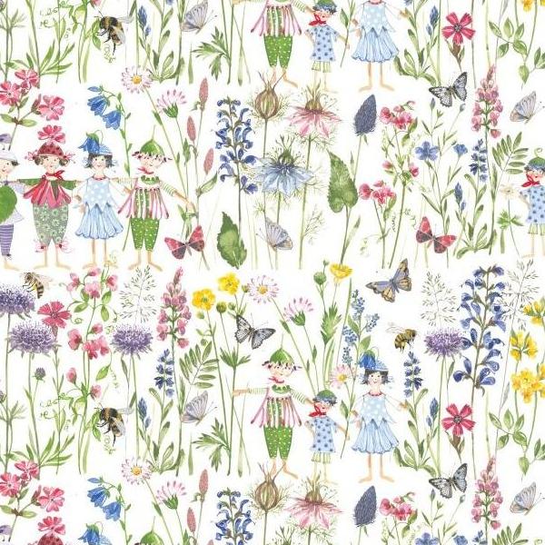 ACU3523-924-50CM Flower and Fairy acufactum Printed Fabric Approx. 150cm Width", 50cm/unit (Sheets)