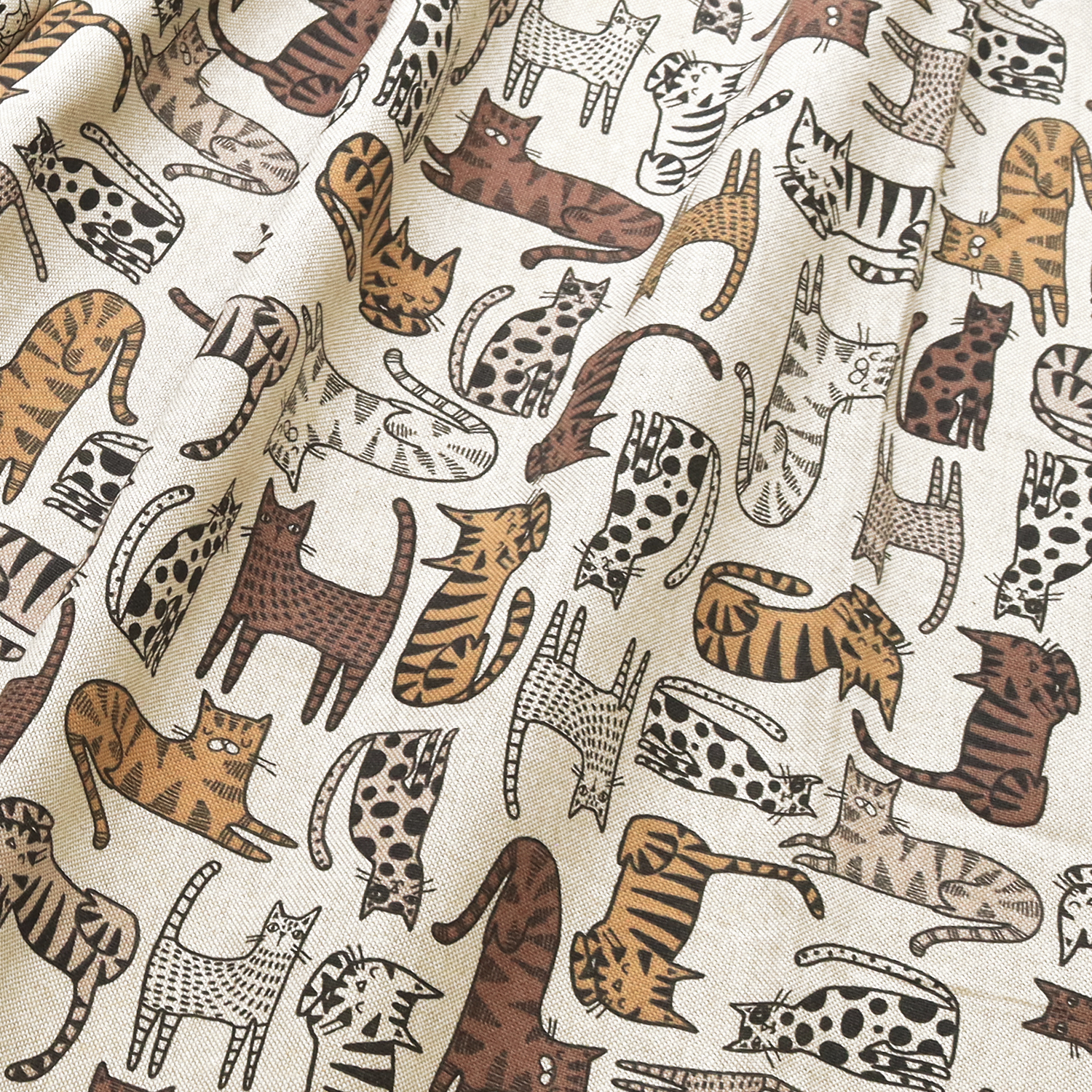 [Reservation] BB104530-2109 Cat Ox Fabric Digital Print Imported from Netherlands 140cm width 1m/unit (m)