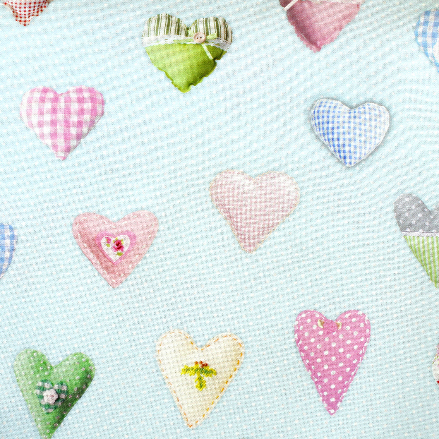 [Reservation] BB151030-1158 Various hearts Oxford cloth Digital print Imported from Netherlands 140cm width 1m/unit (m)