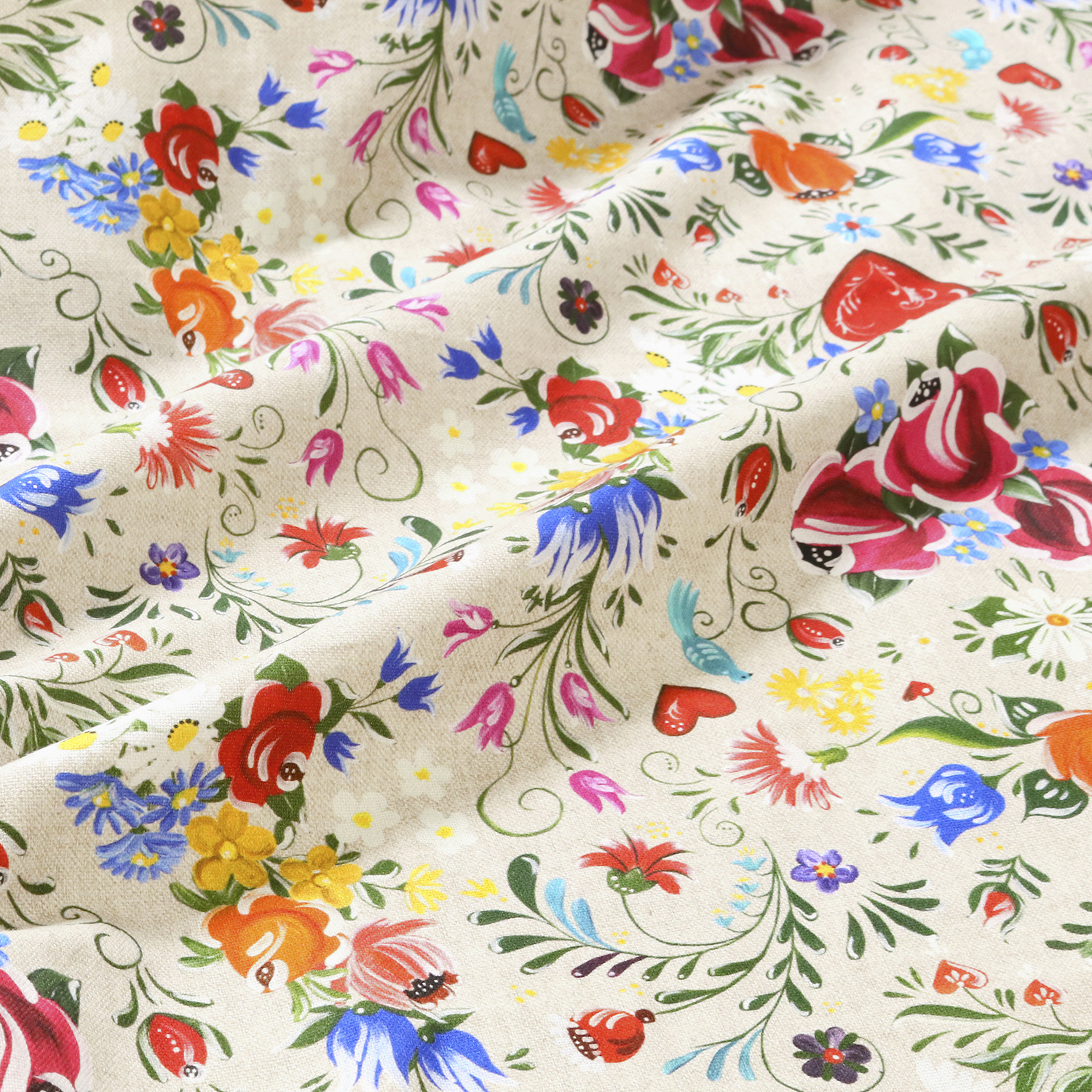 [Reservation] BB151030-1457 Floral pattern Oxford fabric Digital print Imported from Netherlands 140cm width 1m/unit (m)