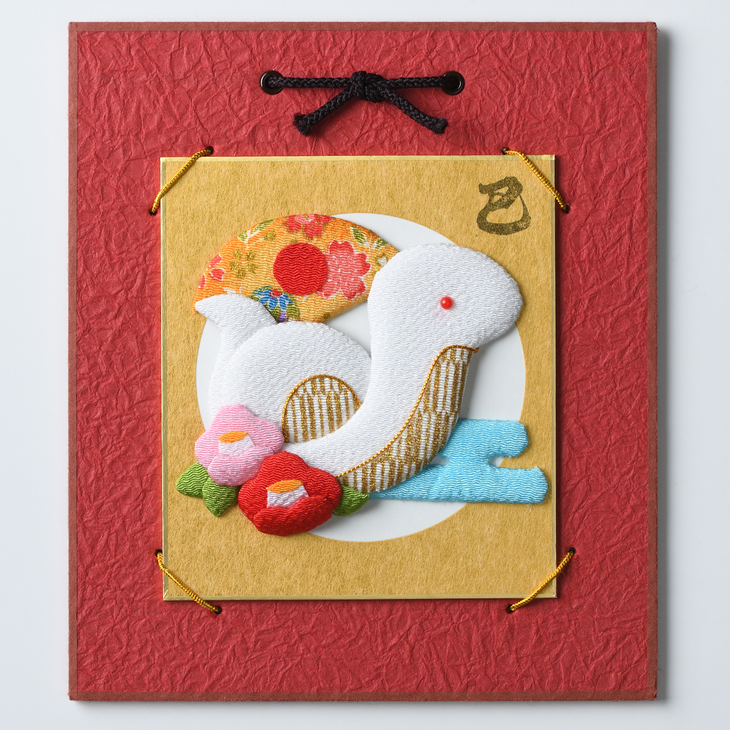 PAN-LH193 Pressed mame colored paper lucky white snake", Zodiac Sign-related Kits (pack)