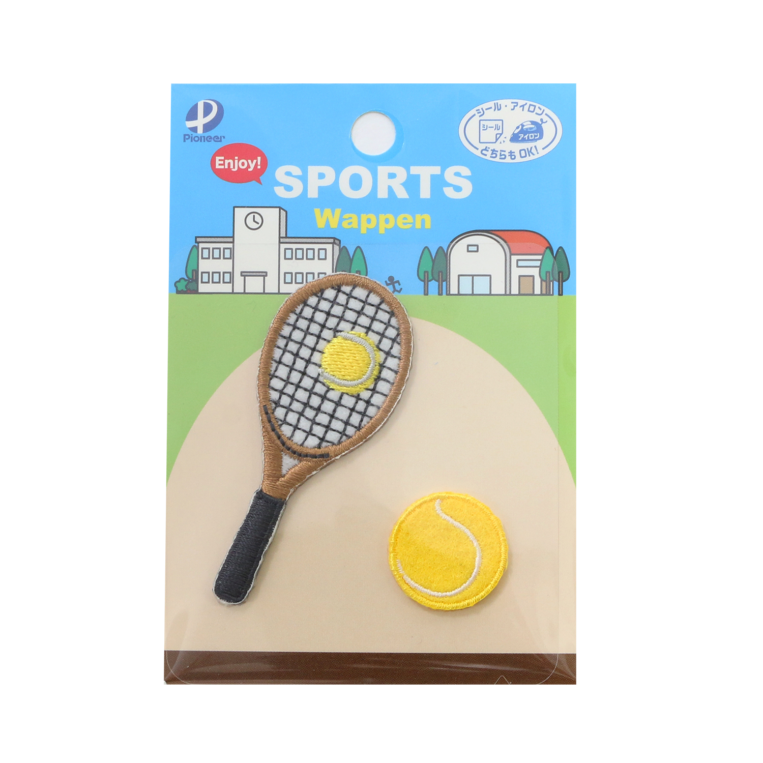 RG450-25046 パイオニア スポーツワッペン テニス（枚）「手芸材料の