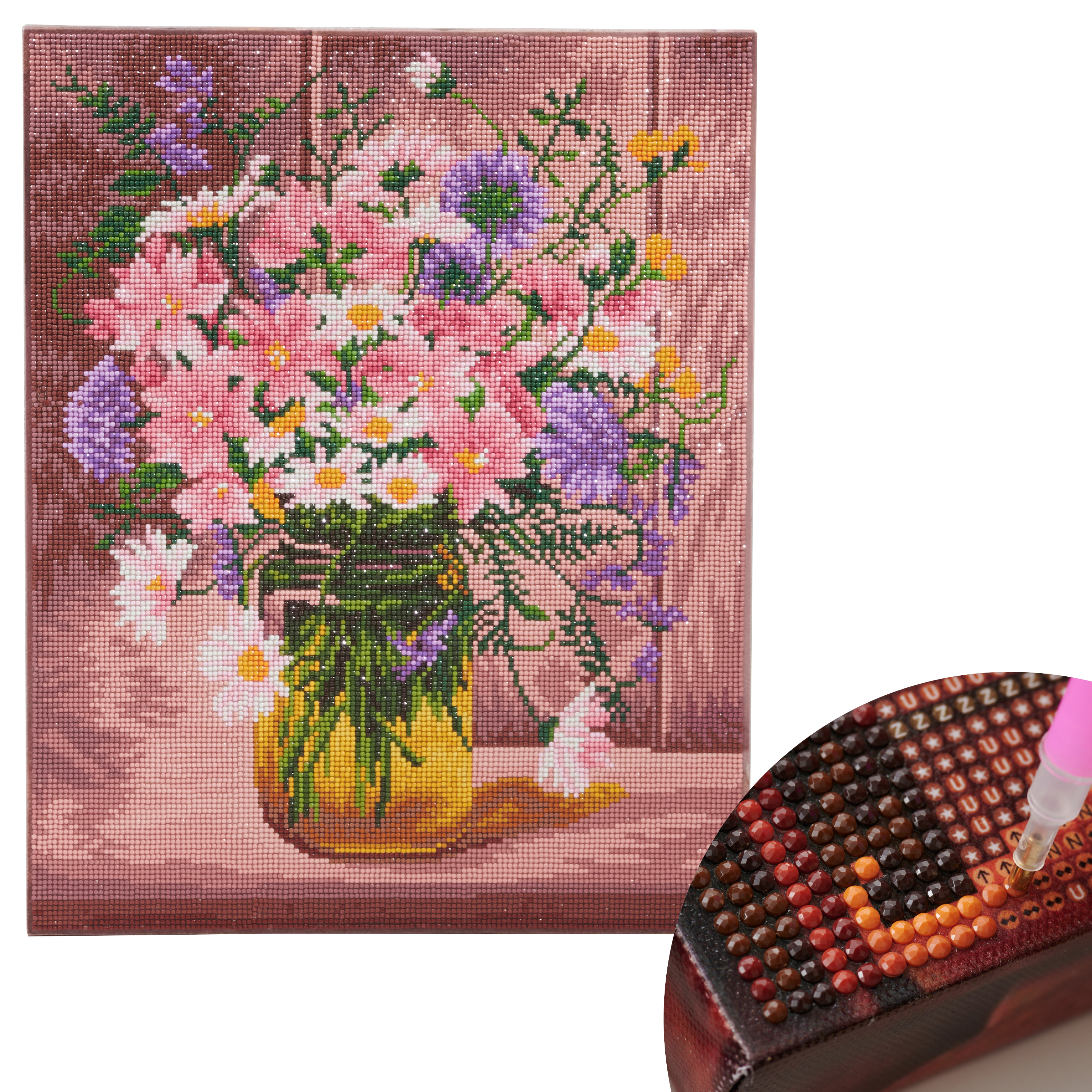 T10-3297 Diamond Painting "Autumn flowers" beads kit (pack)