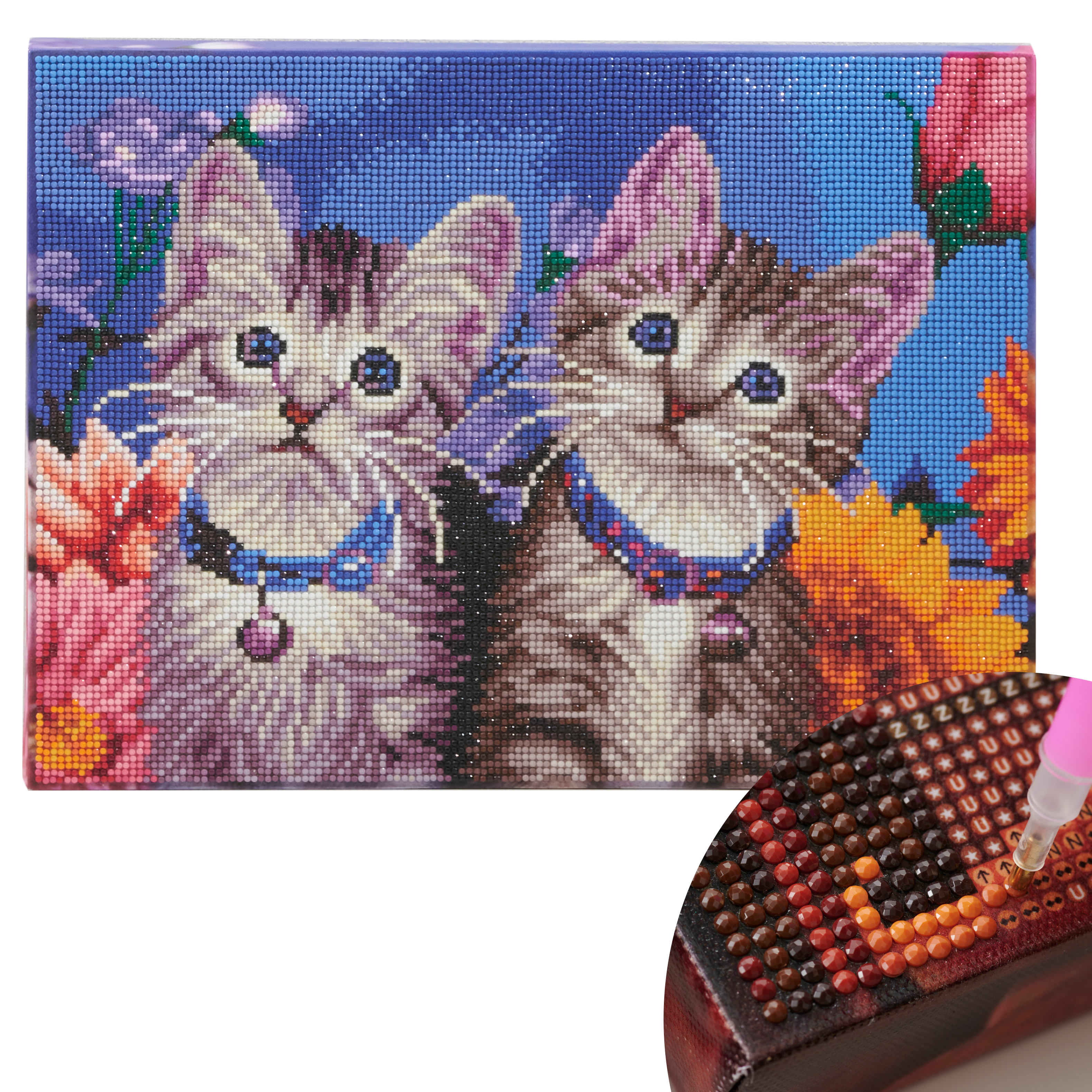 T10-3309 Diamond Painting "Cats" beads kit (pack)