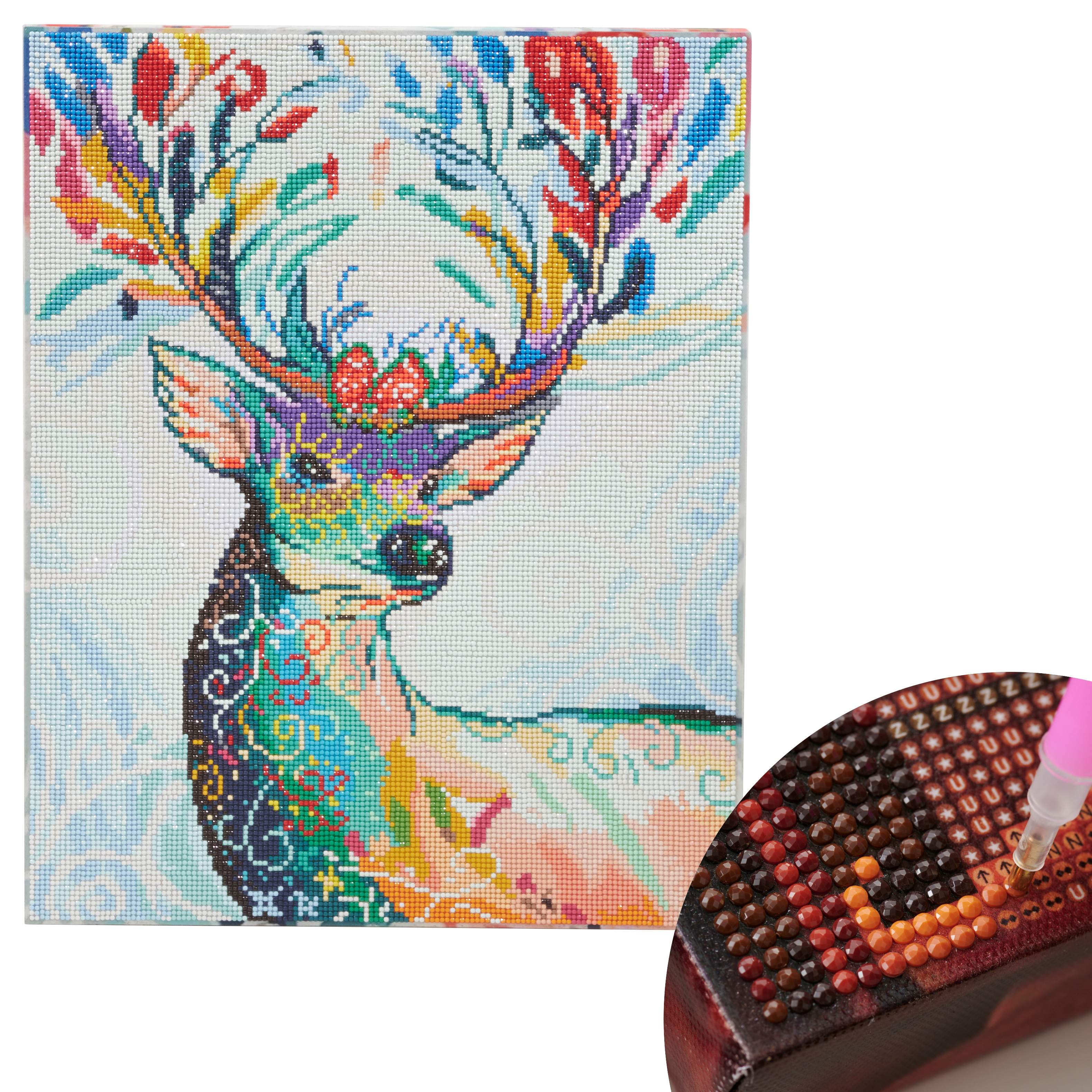 T10-3312 Diamond Painting "Deer dream" beads kit (pack)