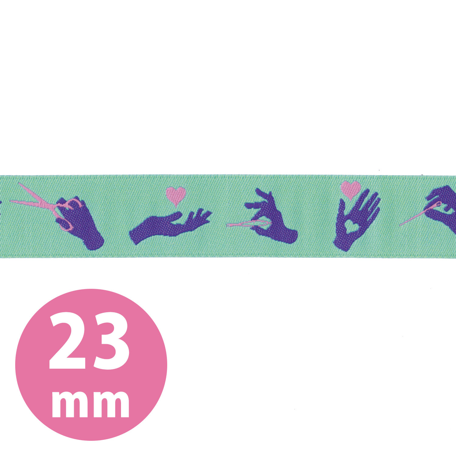 Tula Pink Measure Twice, Ribbon 16mm, Ribbon Jar