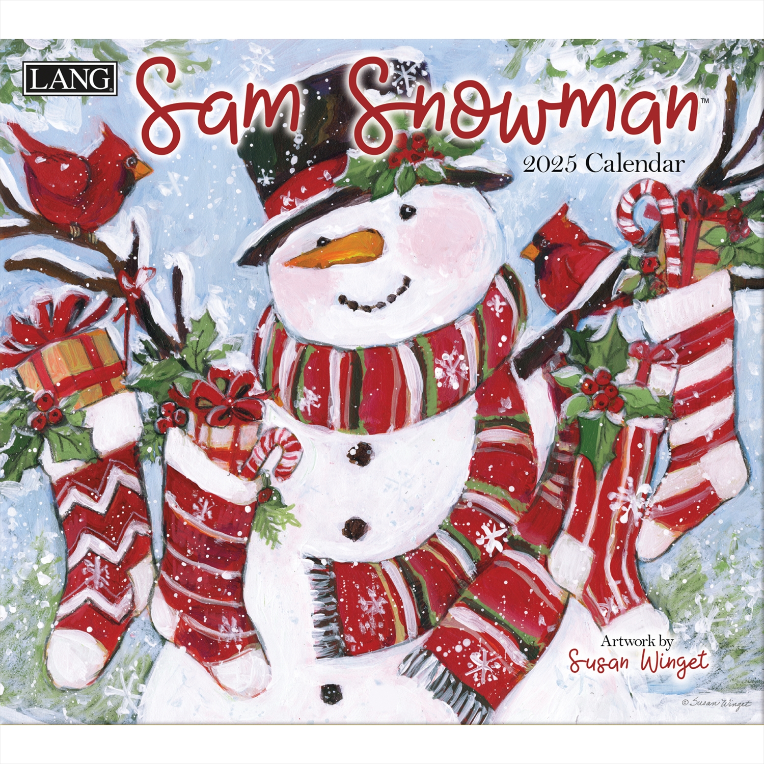 US586 2025 USA Calendar SAM SNOWMAN (book)