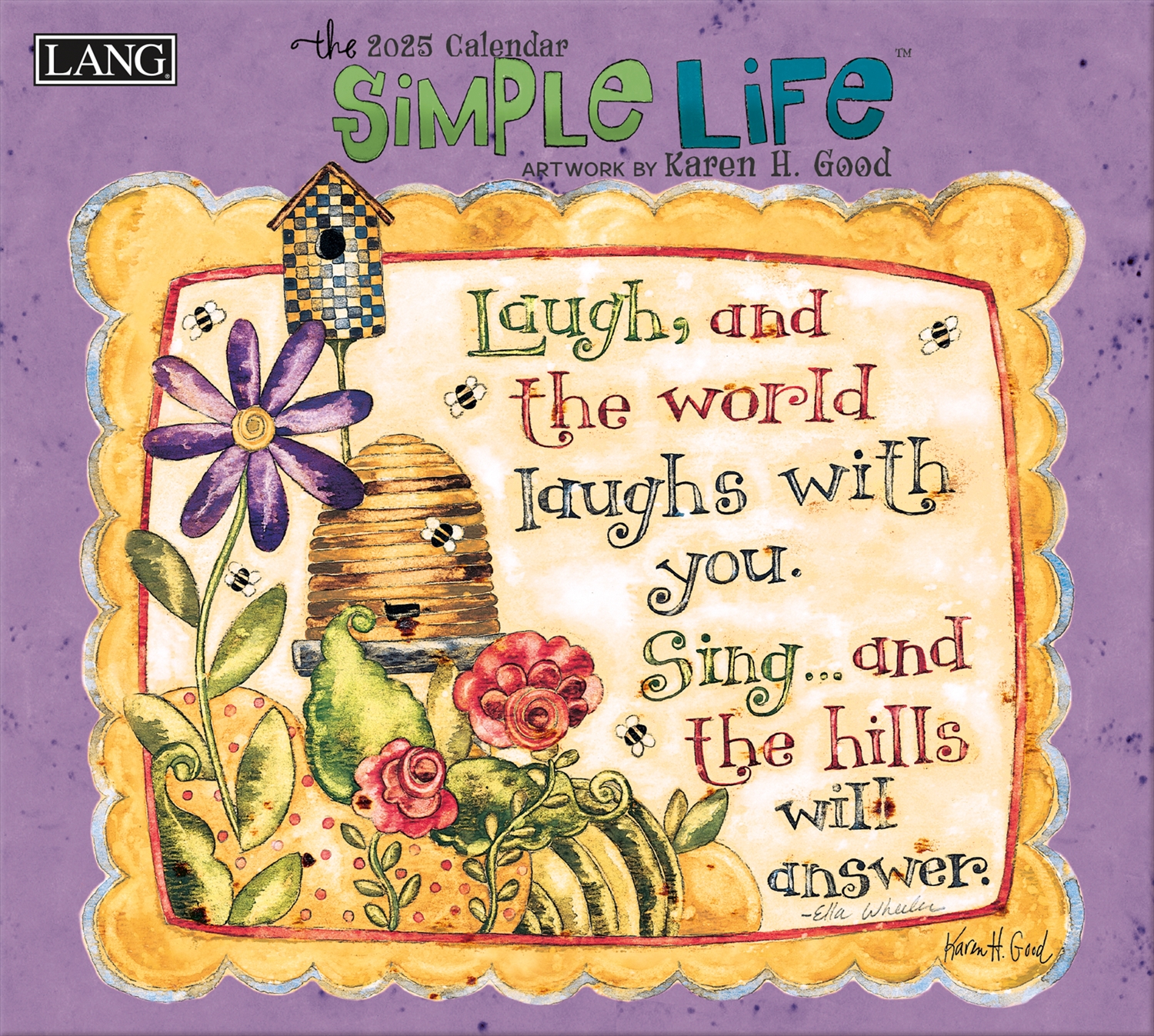 US588 2025 USA Calendar SIMPLE LIFE (book)