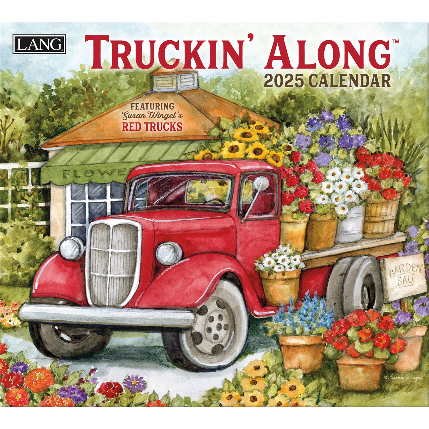 US593 2025 USA Calendar TRUCKIN ALONG (book)