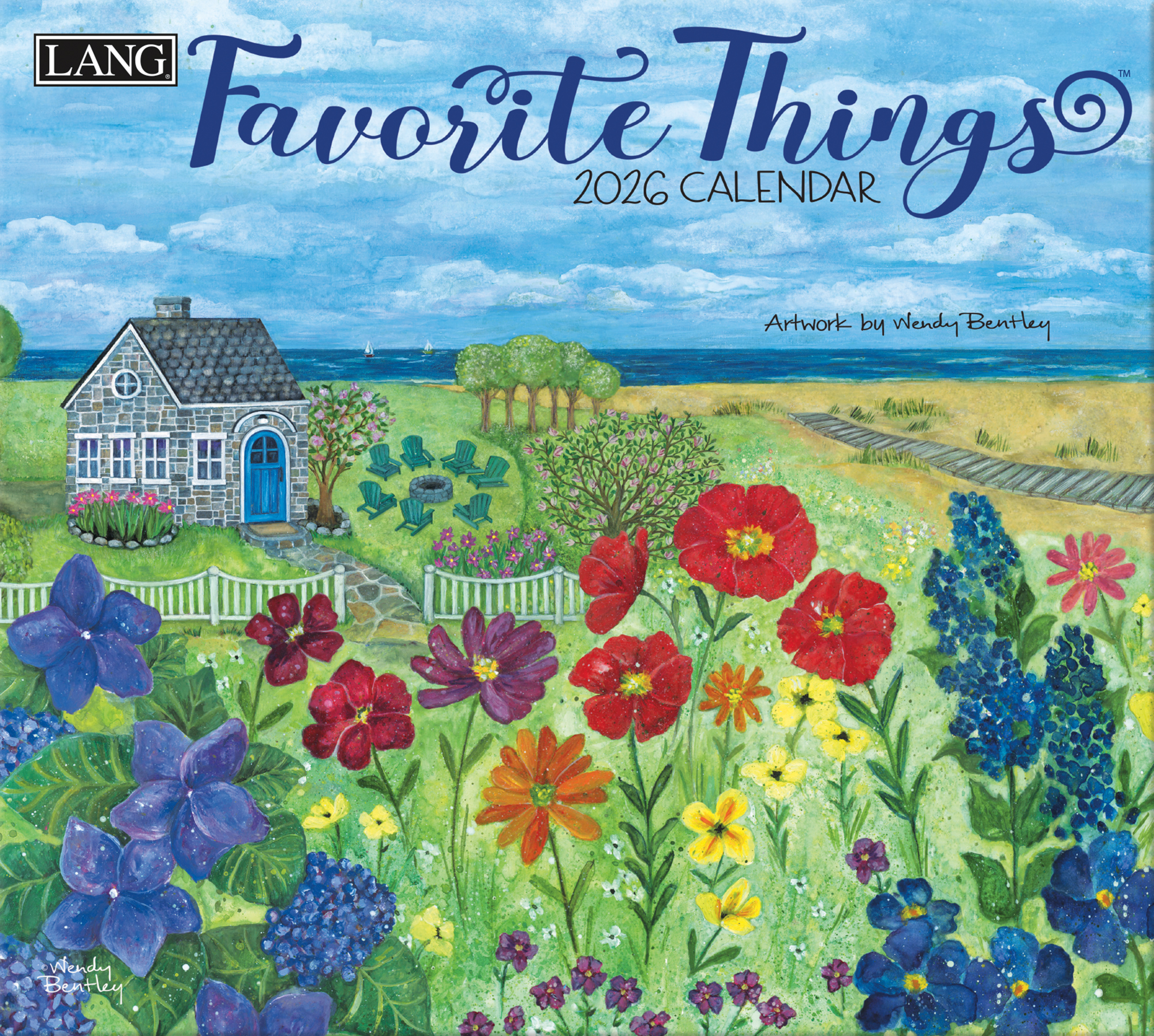 US26K 2026年壁掛けカレンダー USA製 FAVORITE THINGS (冊)