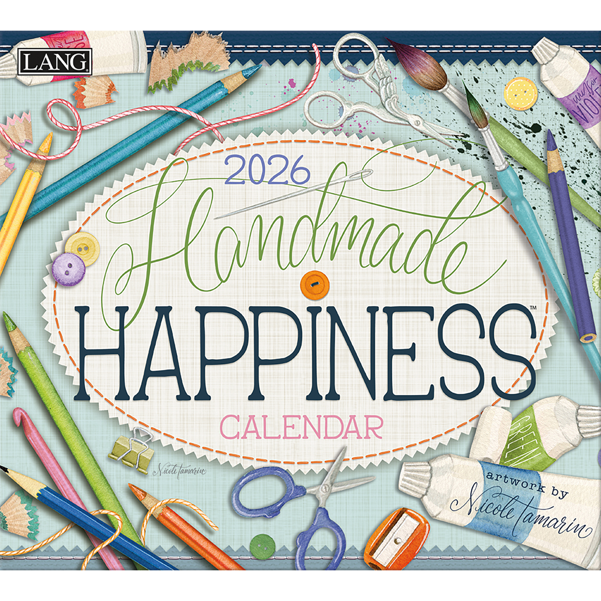 US26N 2026 USA Calendar Handmade Happiness (pcs)