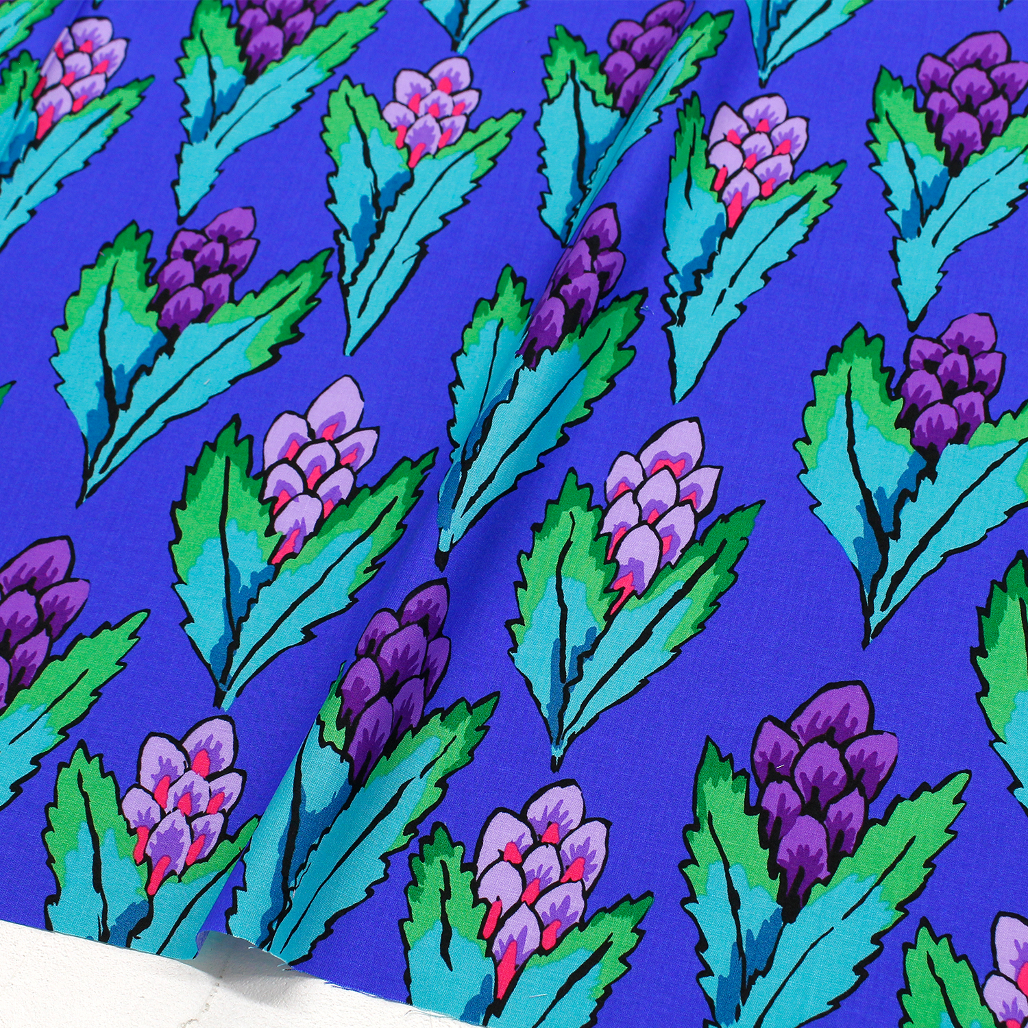 【第二弾】FSP-926 春を待つヒヤシンス ブルー地 FreeSpirit フリースピリット Kaffe Fassett -ケイフ・ファセット- USAプリント m単位 (m)
