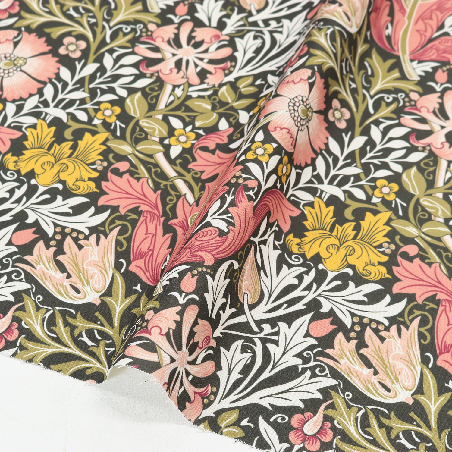 AS071-59 William morris Ox printed Fabric from Spain width 140cm 1m/unit (m)