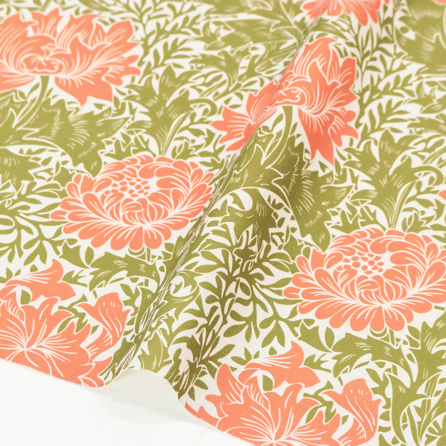 AS141-06 William morris Ox printed Fabric from Spain width 140cm 1m/unit (m)