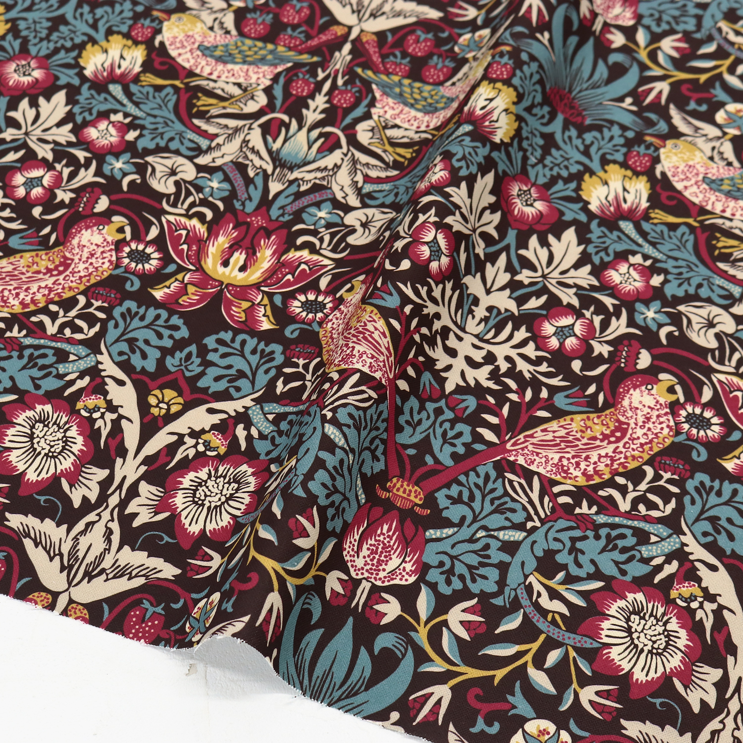 AS148-86 William morris Ox printed Fabric from Spain width 140cm 1m/unit (m)