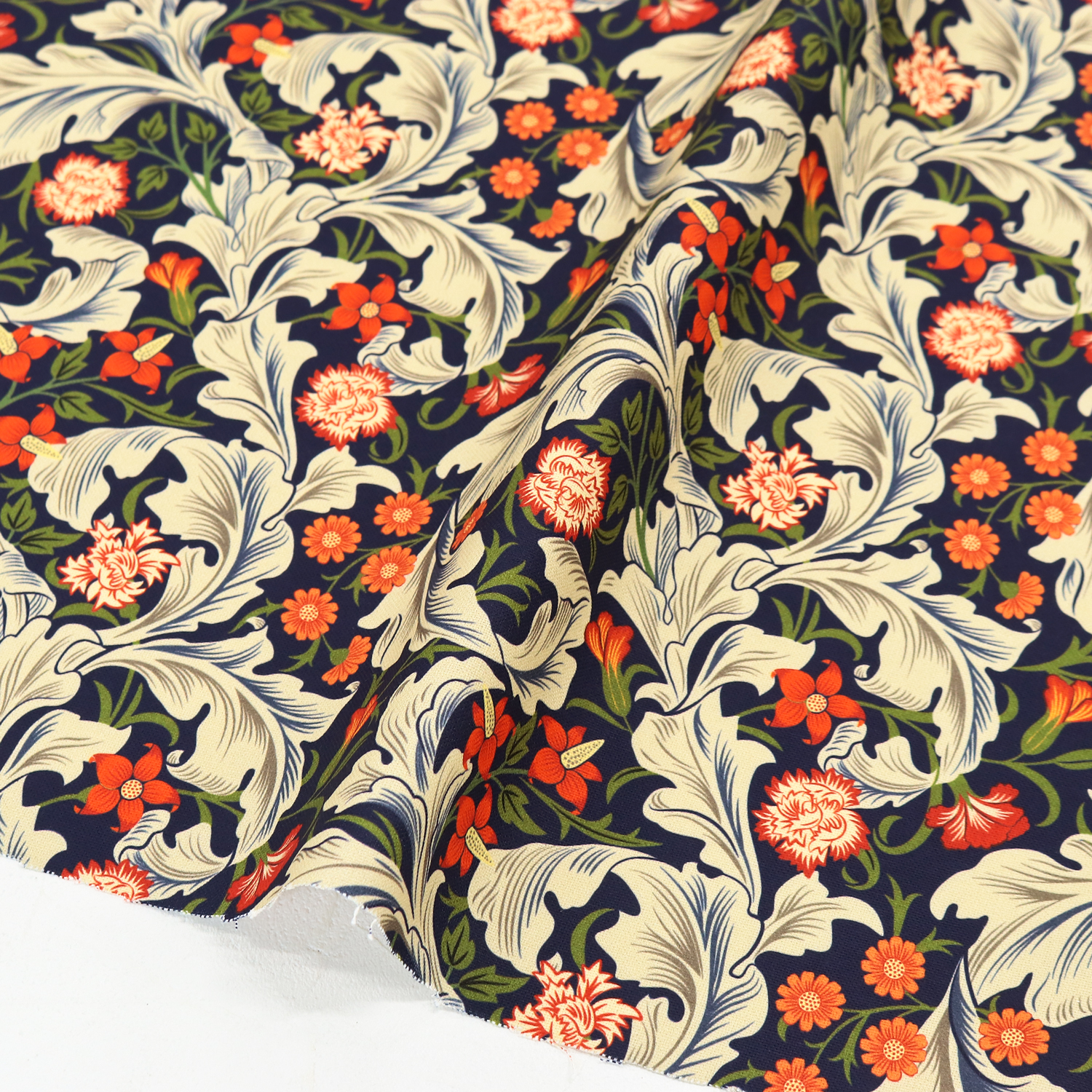 AS21437-00 William morris Ox printed Fabric from Spain width 140cm 1m/unit (m)