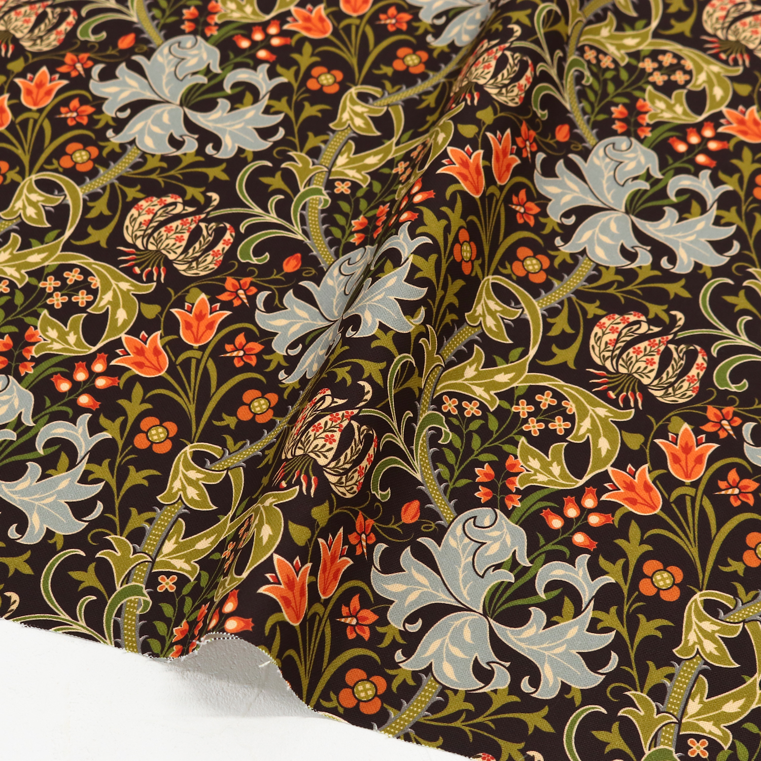AS21465-00 William morris Ox printed Fabric from Spain width 140cm 1m/unit (m)