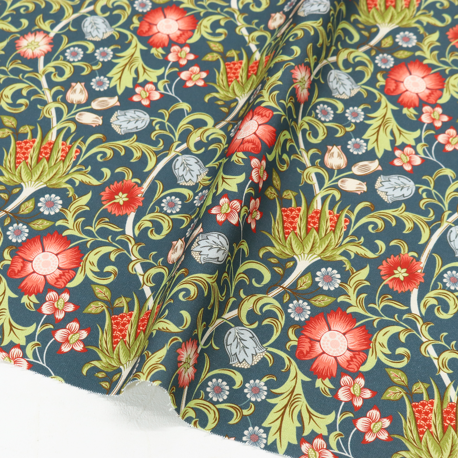 AS21466-11 William morris Ox printed Fabric from Spain width 140cm 1m/unit (m)
