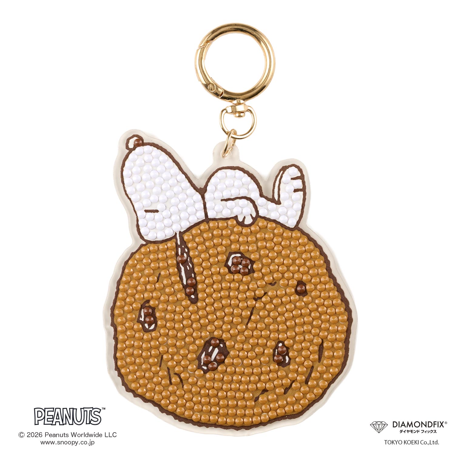 DFKH-PN005 ダイヤモンドフィックス スヌーピーキーホルダー「チョコチップクッキー」 (箱)
