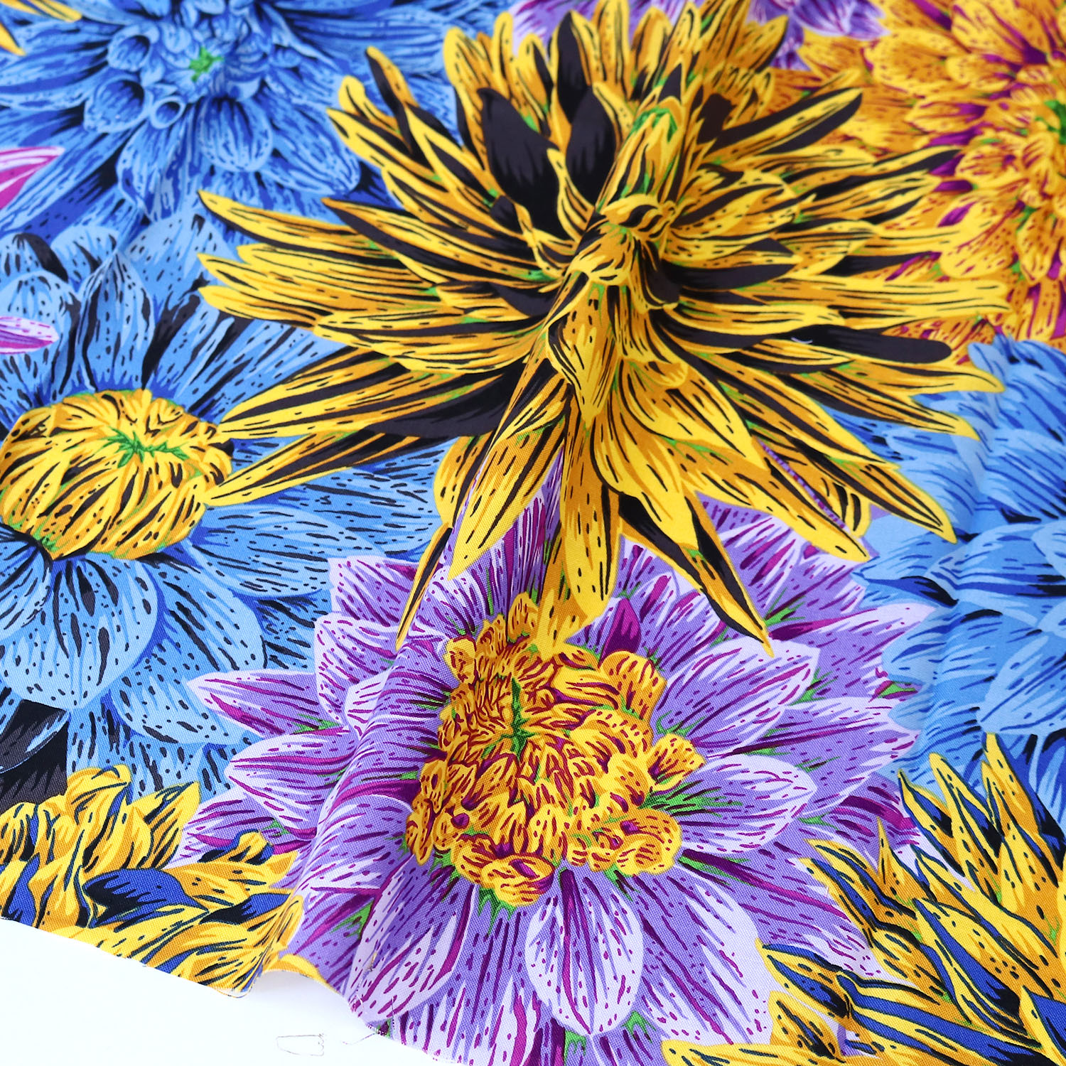 【第二弾】【2608新柄】FSP-974 大きい花柄 リアル USAプリント Kaffe Fassett ケイフ・ファセット FreeSpirit フリースピリット 1m単位 (m)