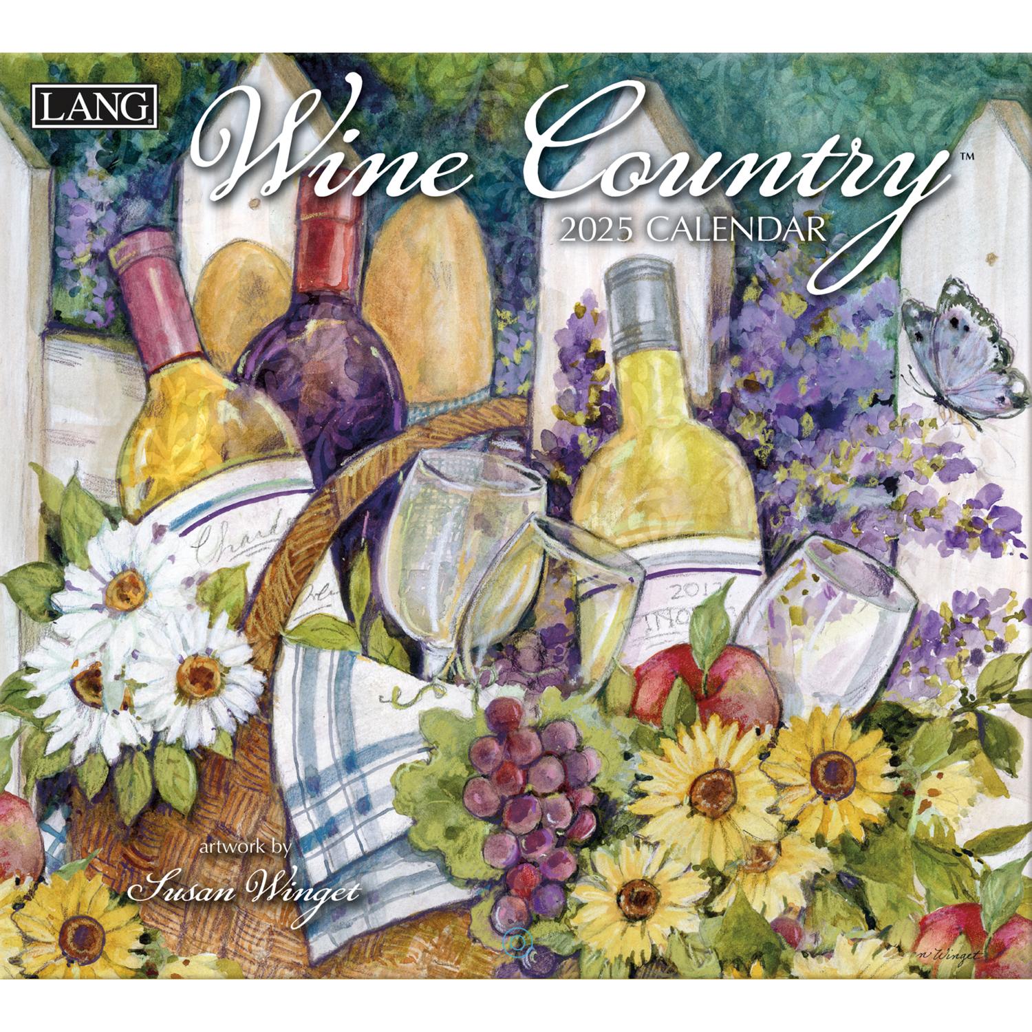 US25-F 2025 USA Calendar WINE  COUNTRY (book)