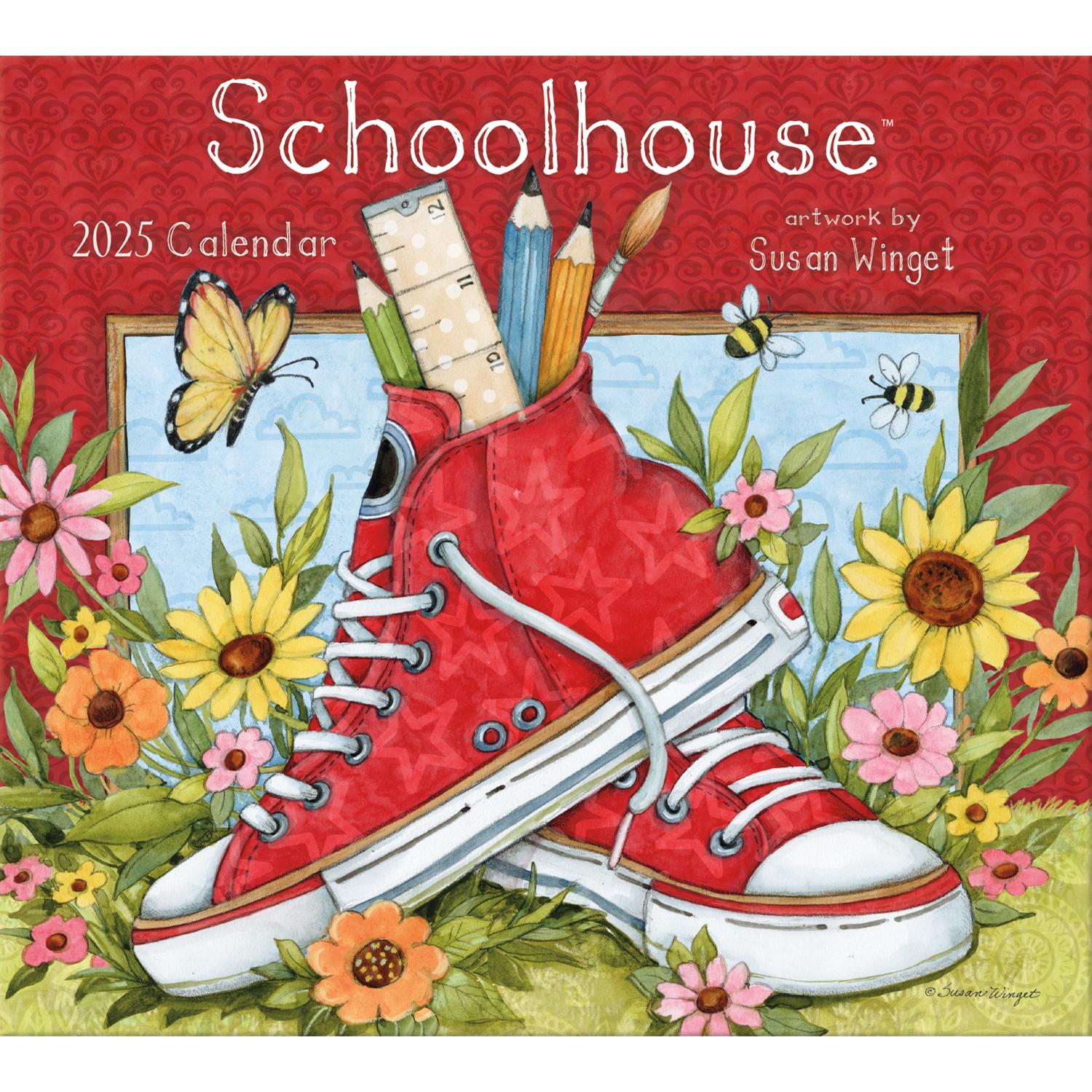 US25-G 2025 USA Calendar SCHOOLHOUSE (book)