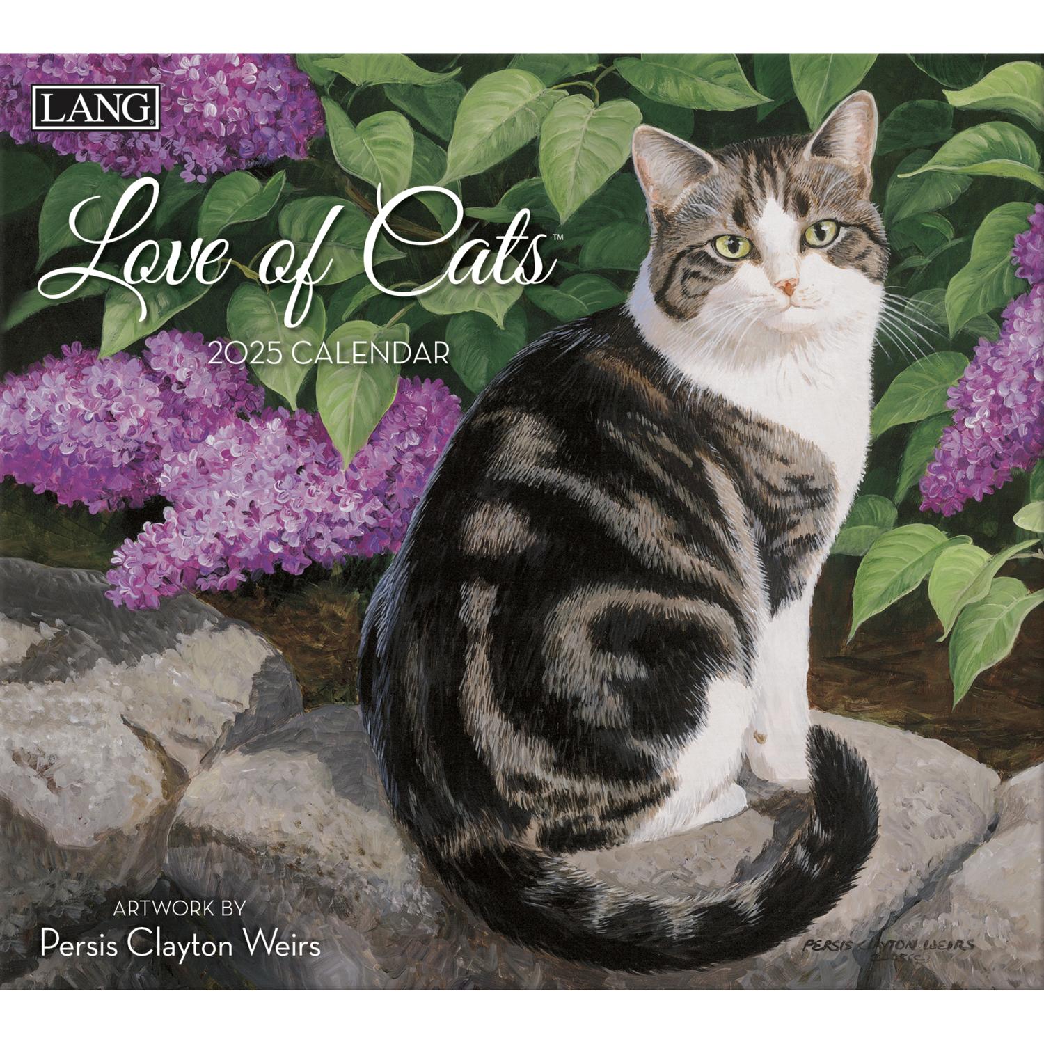 US25-I 2025年USAカレンダー LOVE OF CATS (冊)「手芸材料の卸売りサイトChuko Online」